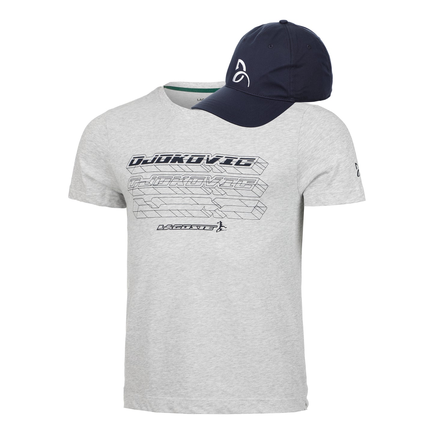 Lacoste Djokovic Cap + Tričko Muži - šedá,