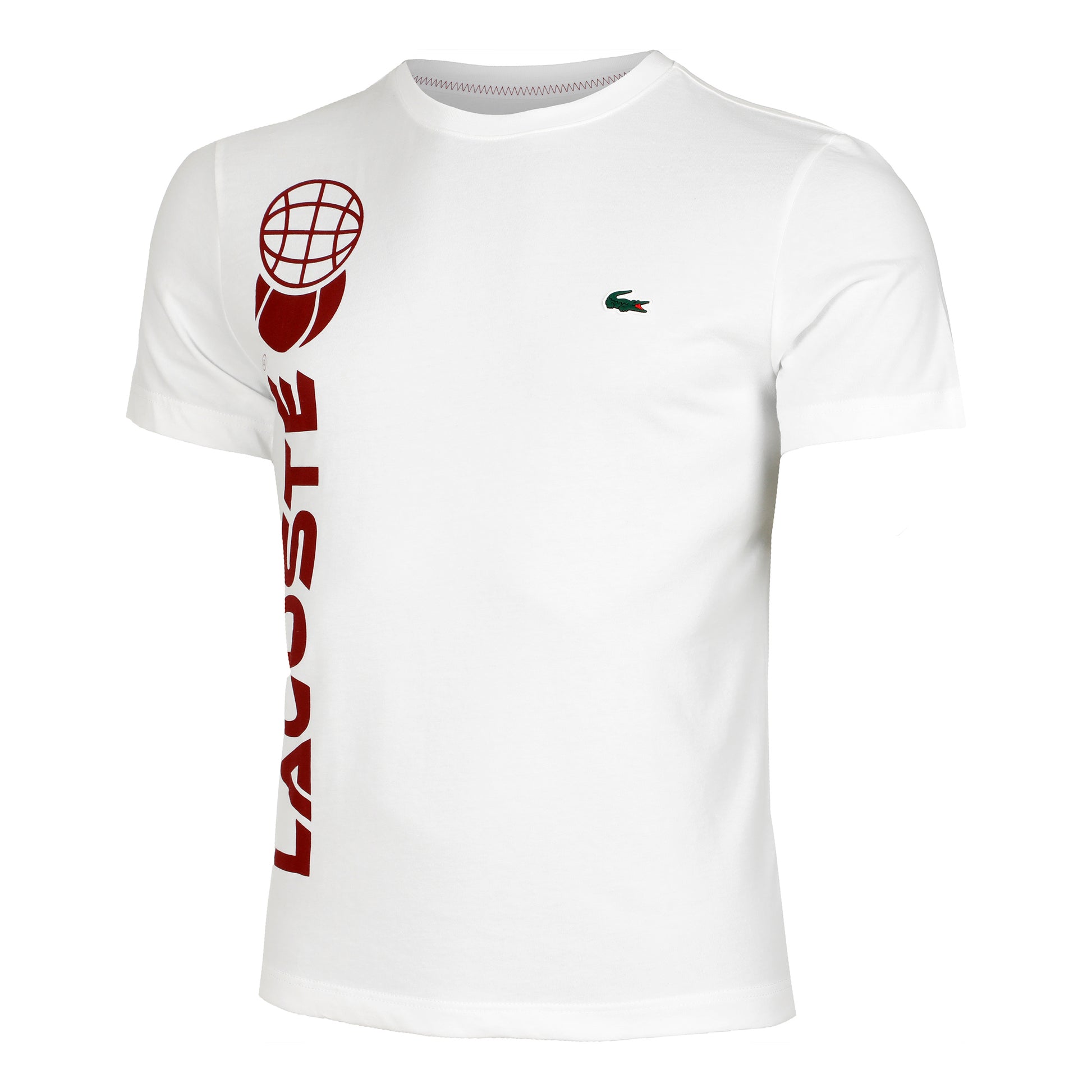 Lacoste Daniil Medvedev Tričko Muži - bílá, hrdza
