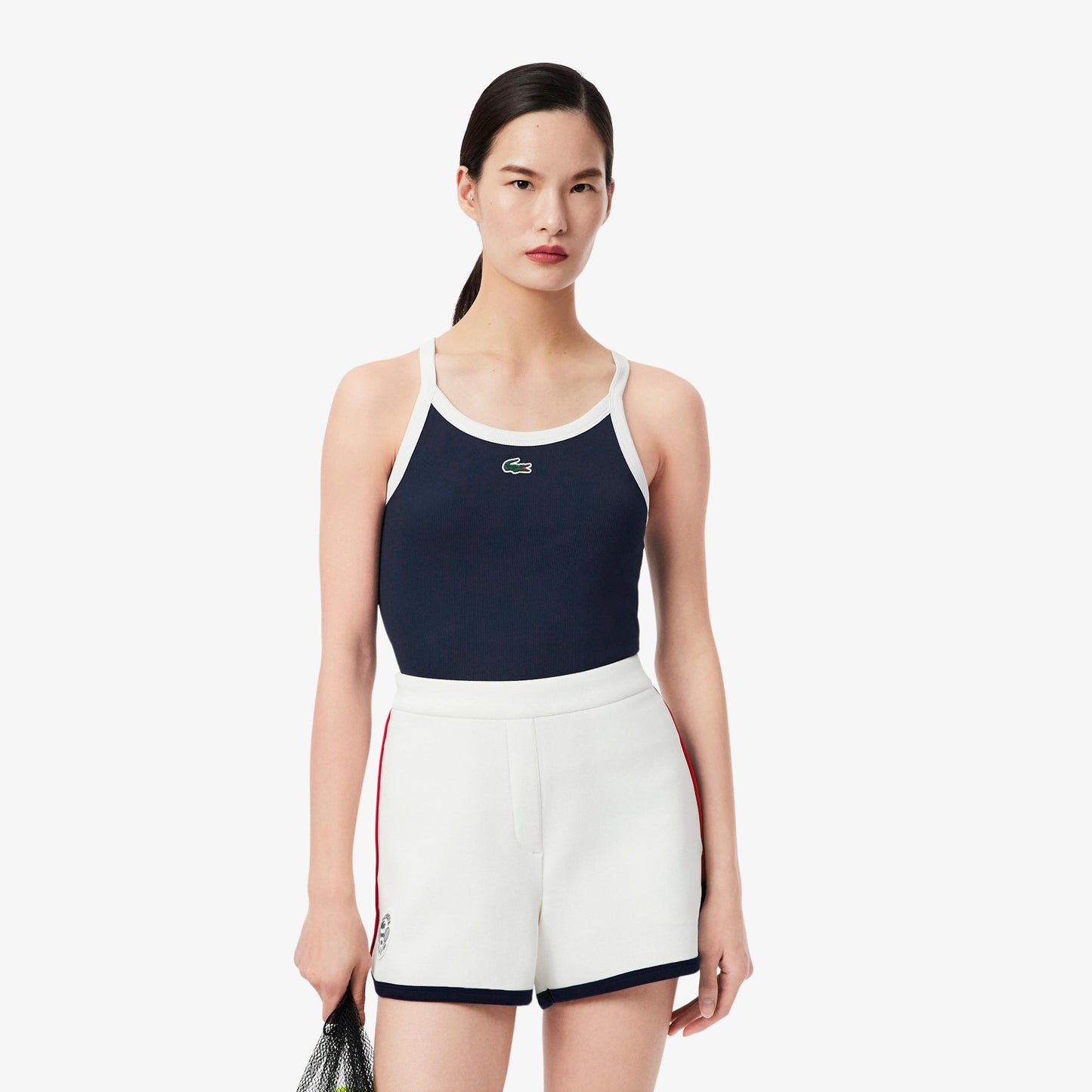 Lacoste Sportovní Tílko Dámy-Tmavě Modrá,Bílá