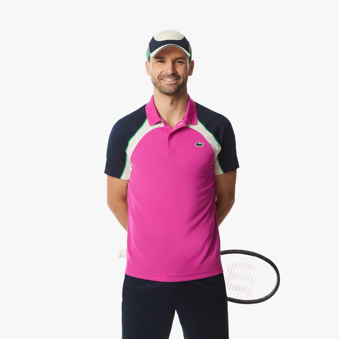 Lacoste Pólo Muži-Růžová,Vícebarevné