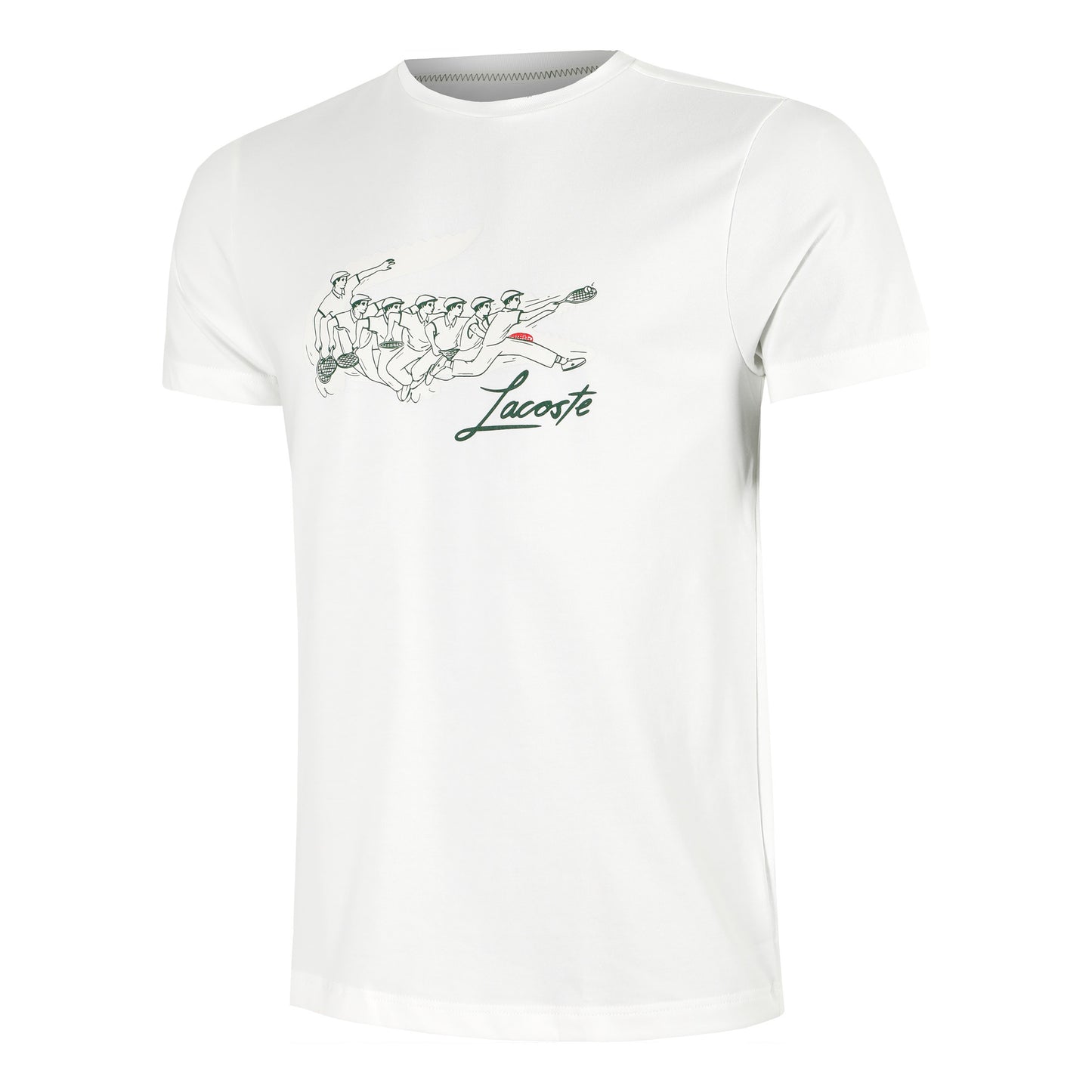 Lacoste Tričko Muži-Krémová
