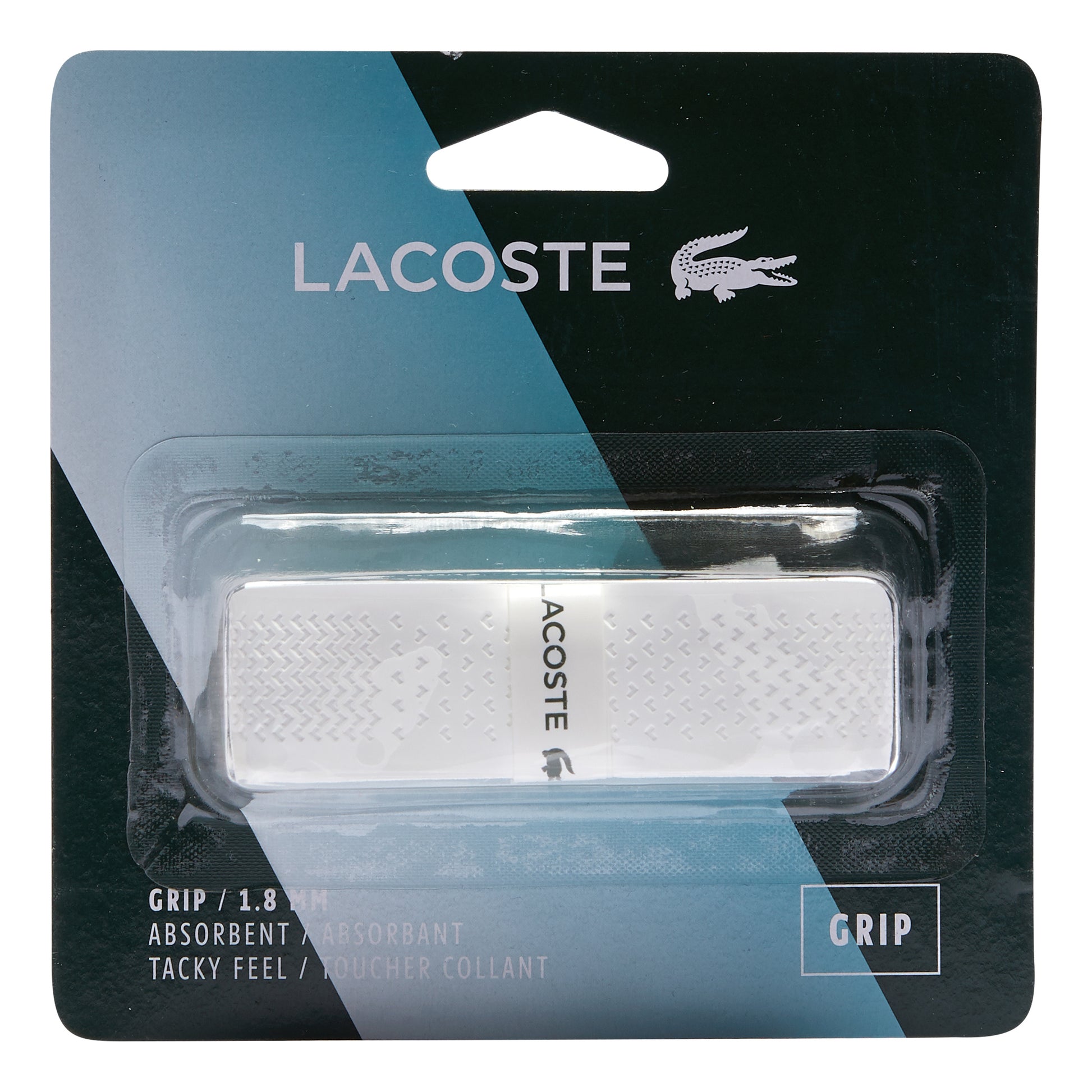 Lacoste Grip 1ks v balení - bílá