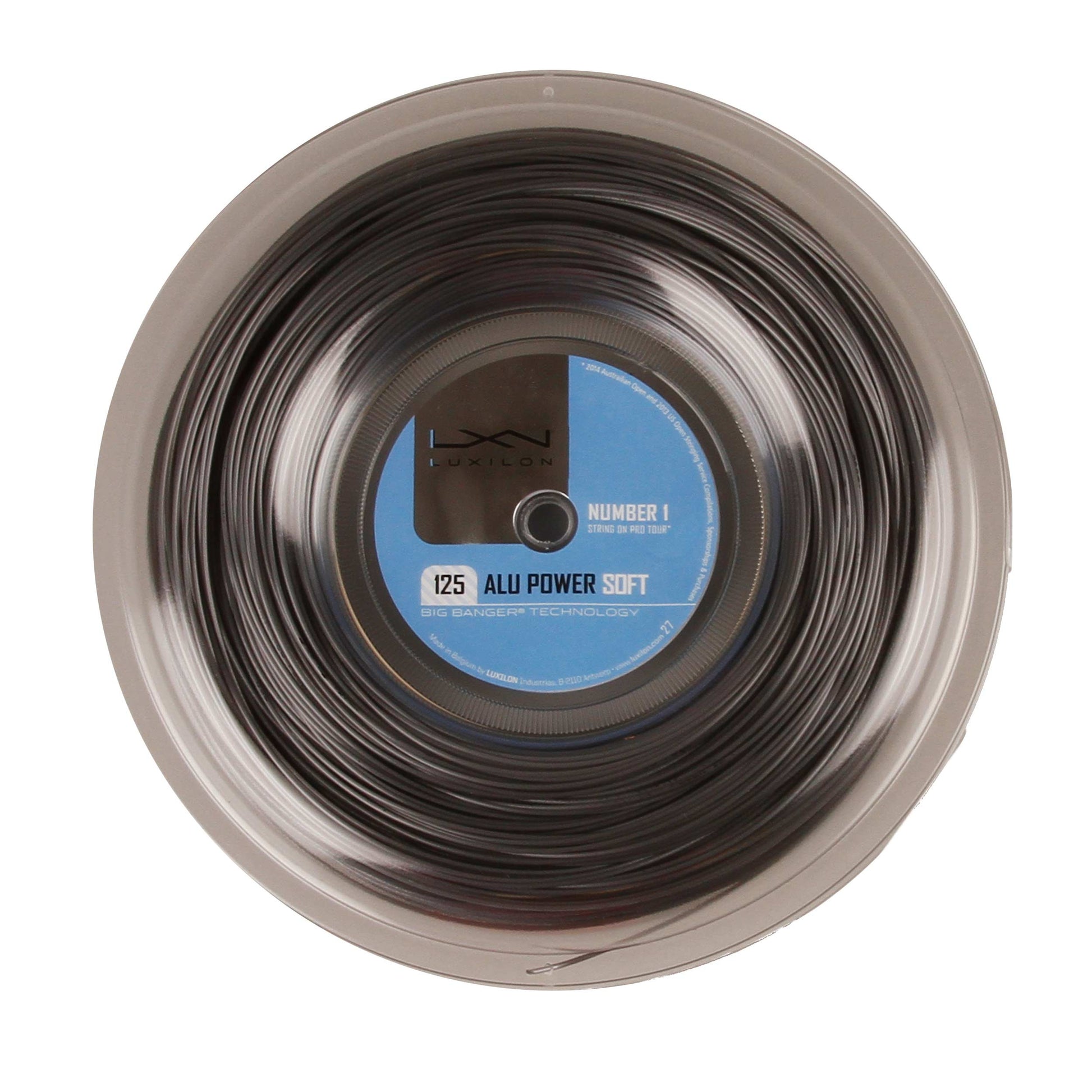 Luxilon Alu Power Soft Výplet-Role 200m-Stříbrná