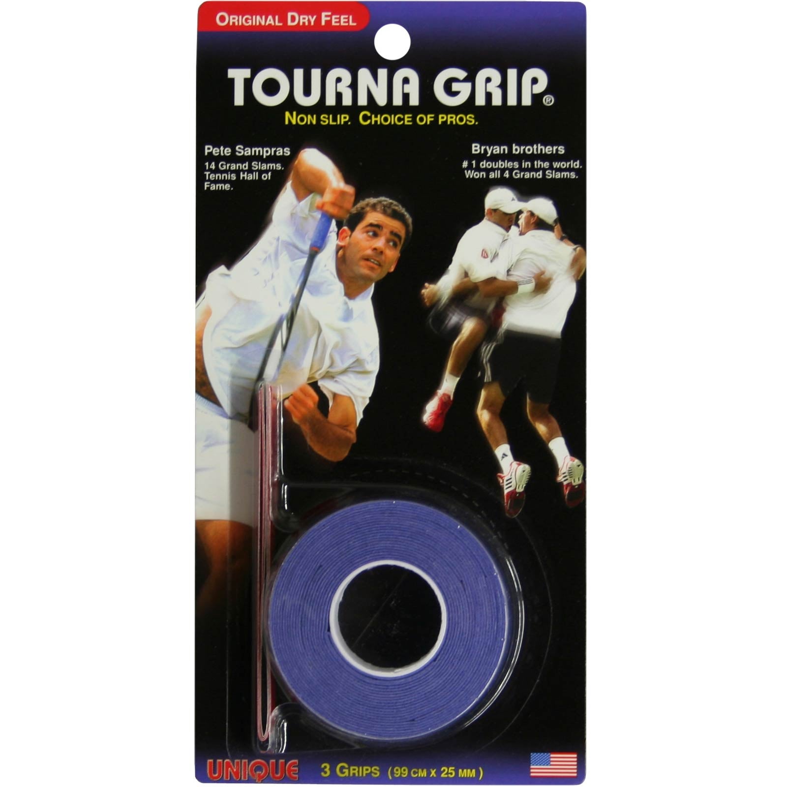 Tourna Grip Standard 3ks V Baleni - Modrá