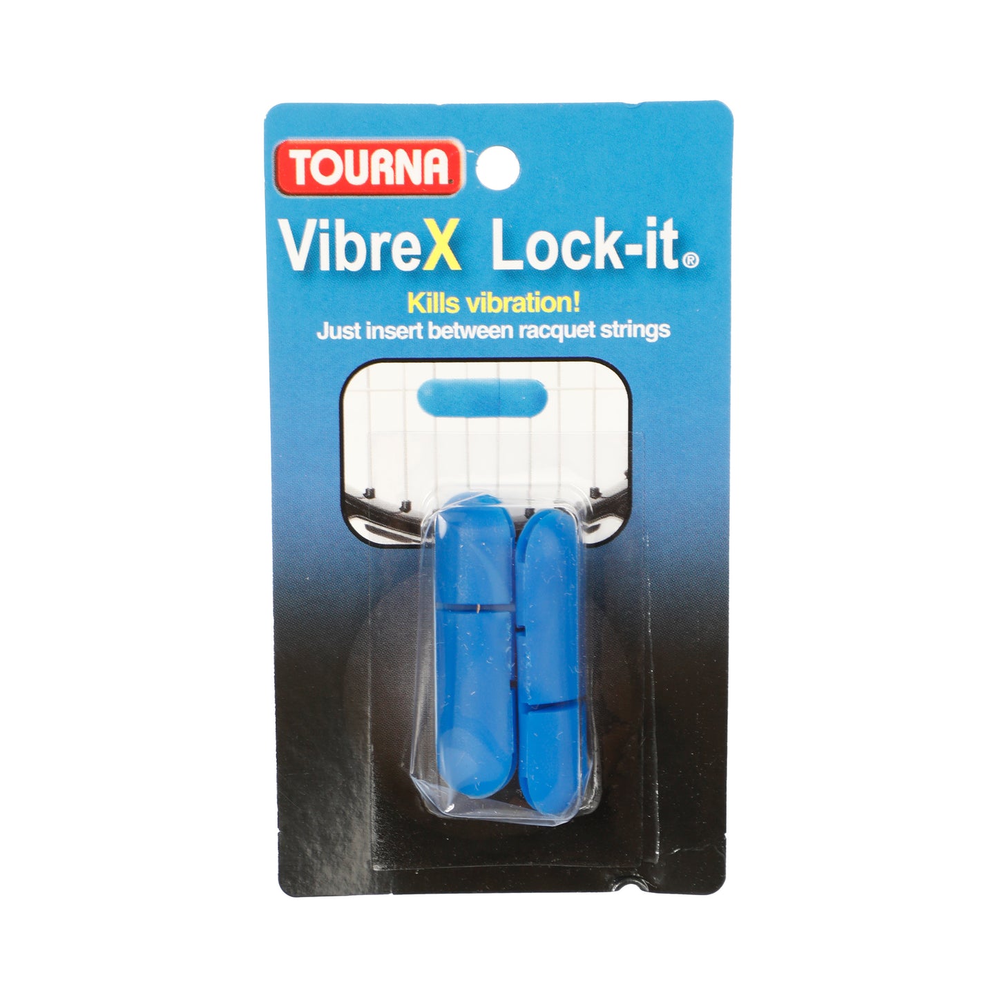 Tourna Vibrex Lock Tlumítko Vibrací 2ks V Baleni - Modrá