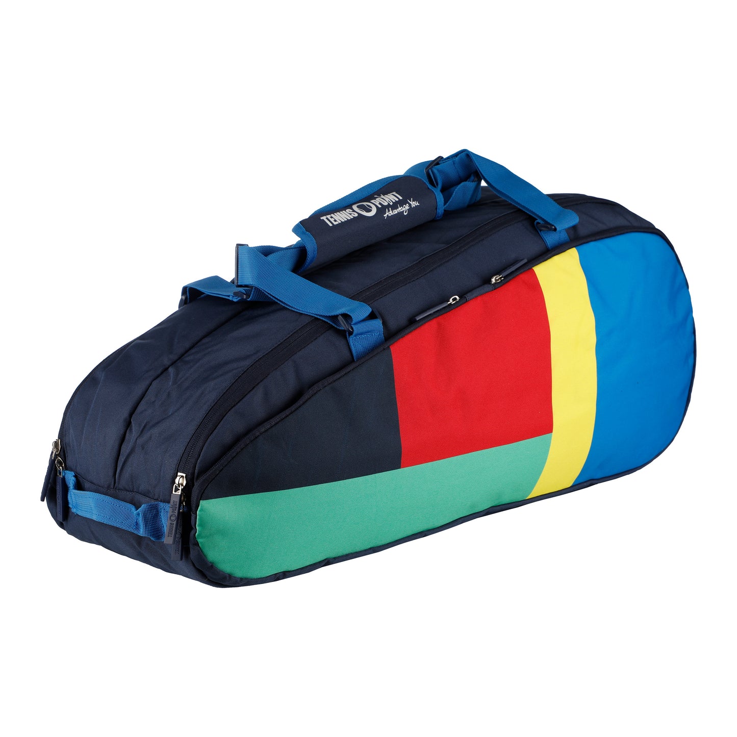 Tennis-Point Premium Colourblock 9R Taška na raketu - tmavě modrá