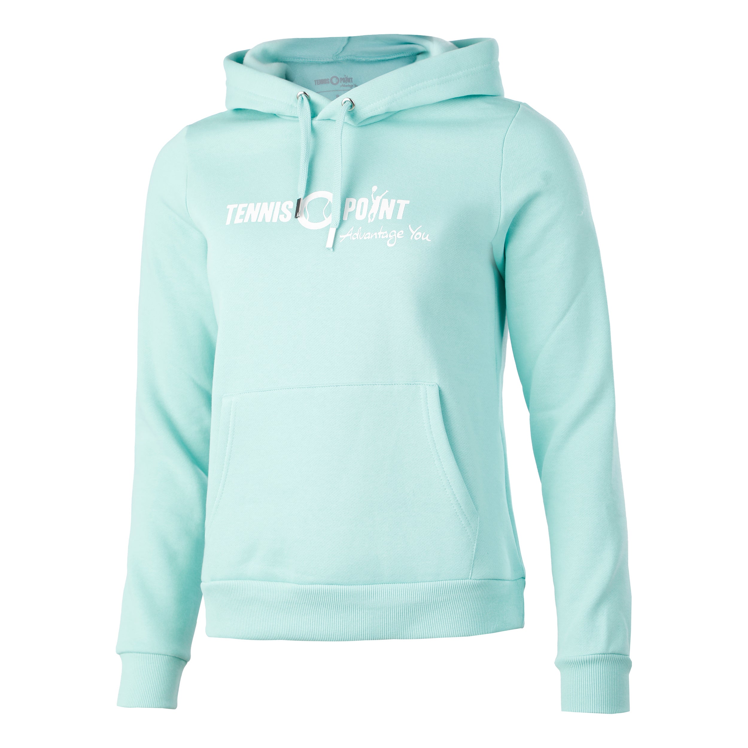 Tennis-Point Logo Hoody Dámy - mätová, bílá