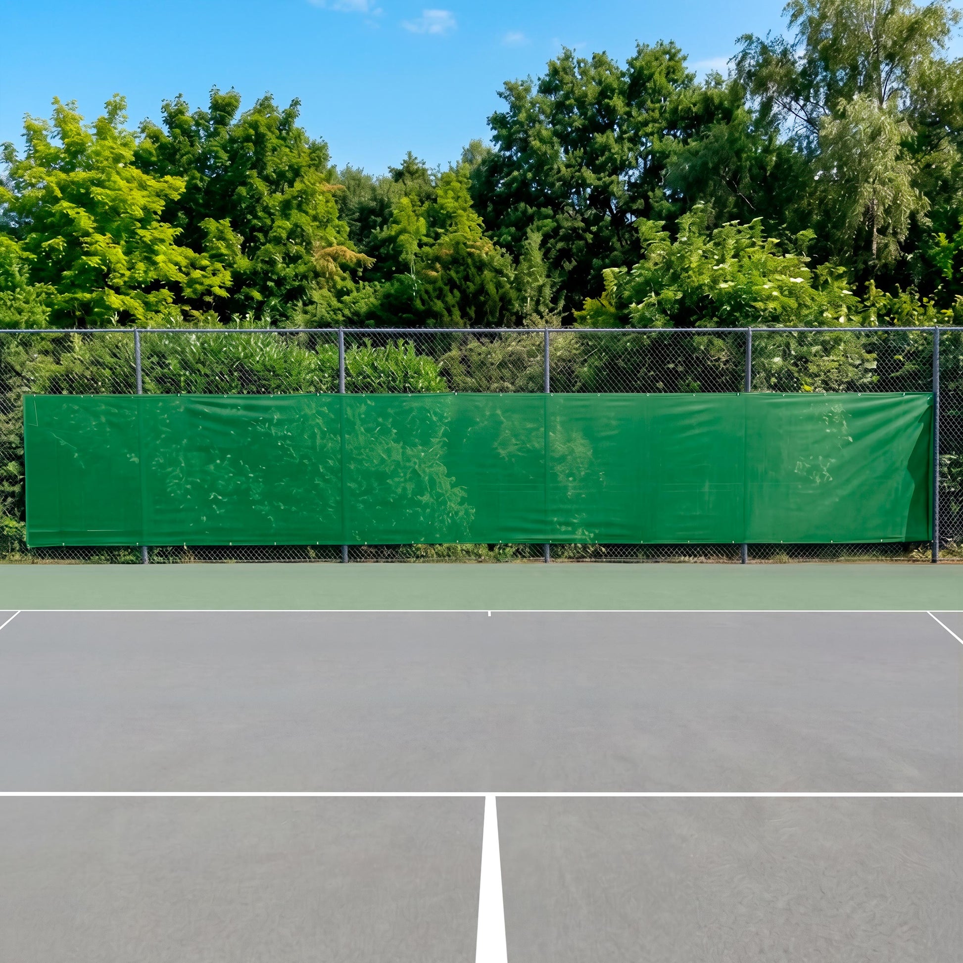 Tennis-Point Blanko 12x2m Zástěna - Zelená