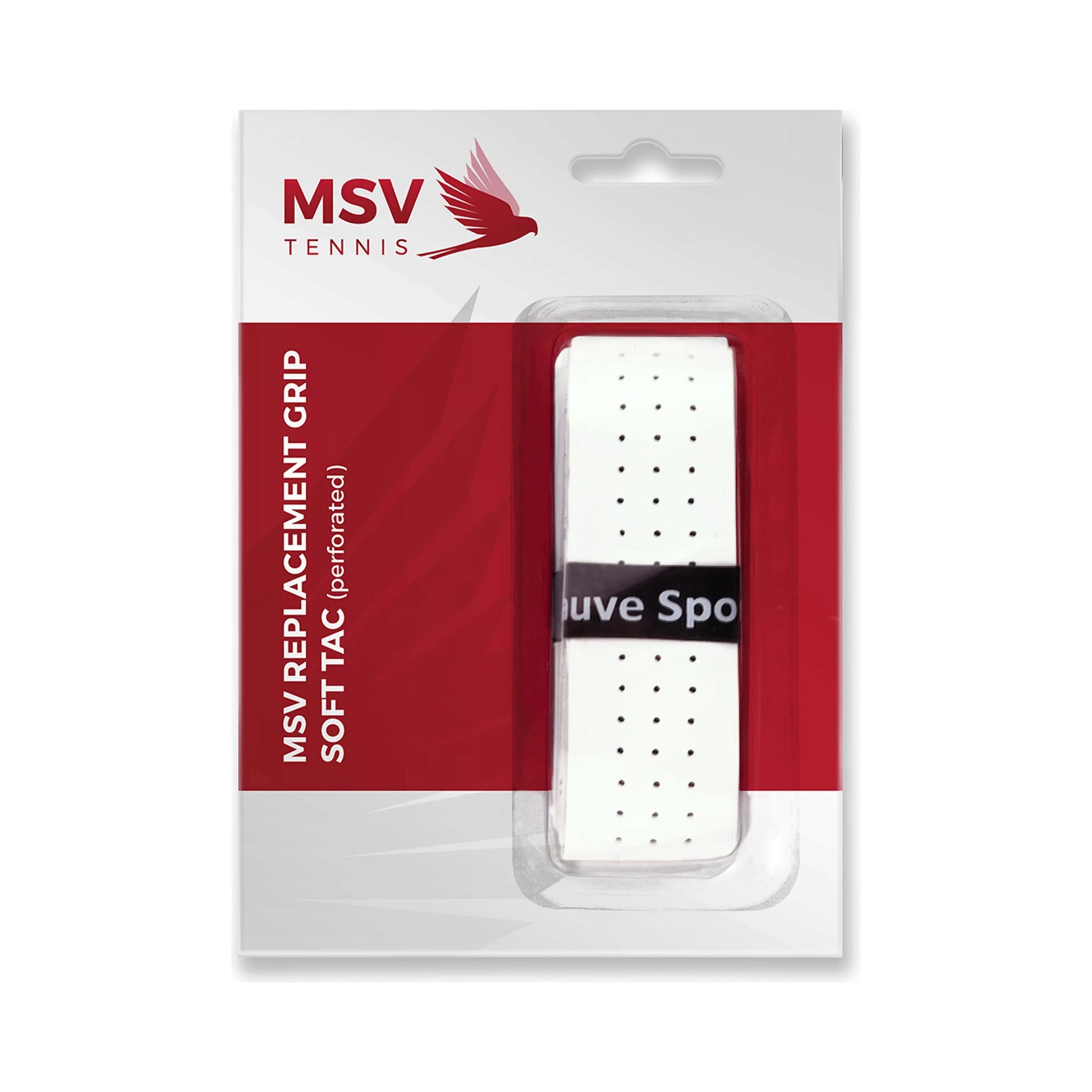 MSV Basic Grip Soft-Tac perforated 1ks v balení - bílá
