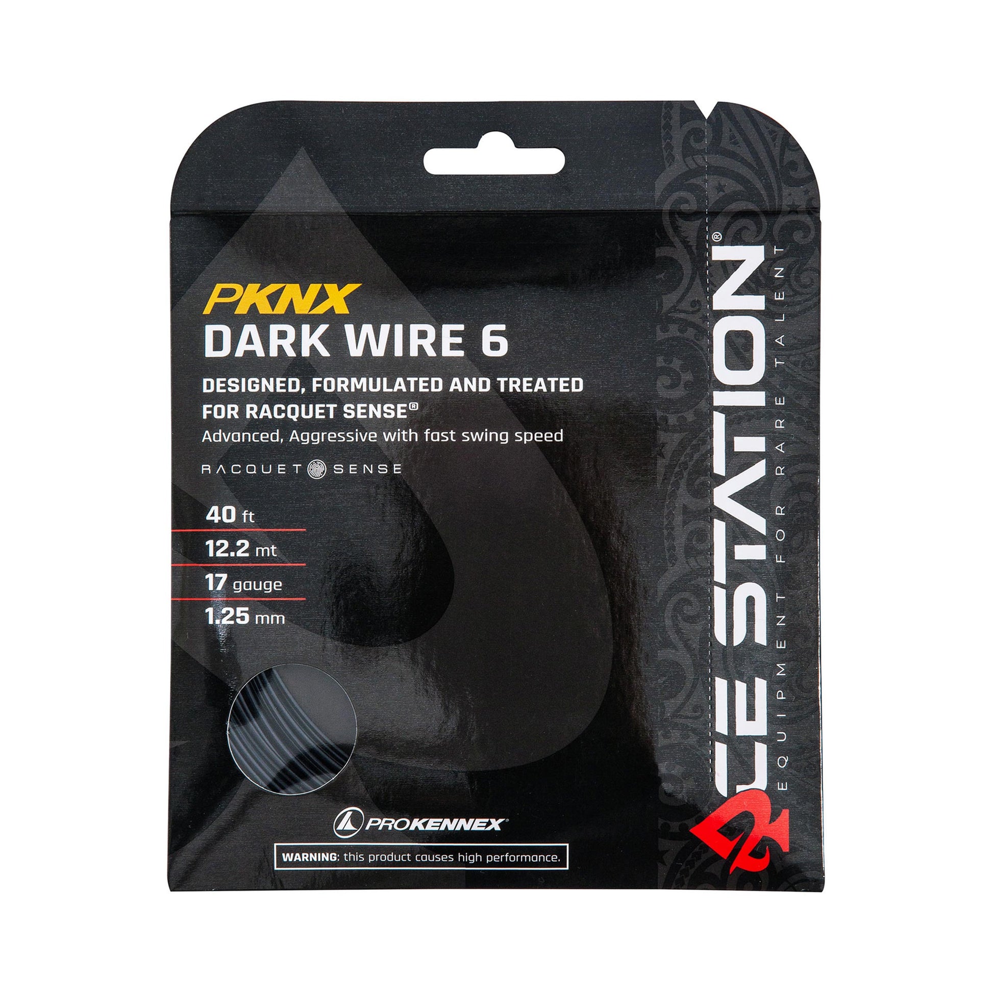 PROKENNEX Dark Wire 6 Výpletová Sada 12,2m-Černá