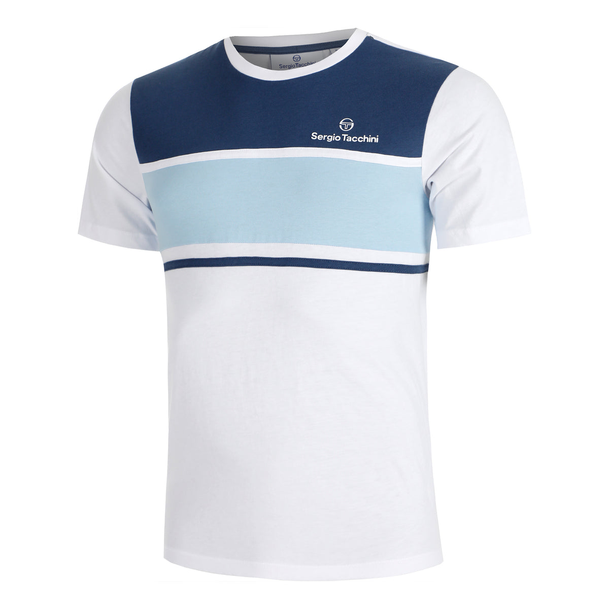 Sergio Tacchini Arpa Tričko Muži-Bílá,Světle Modrá