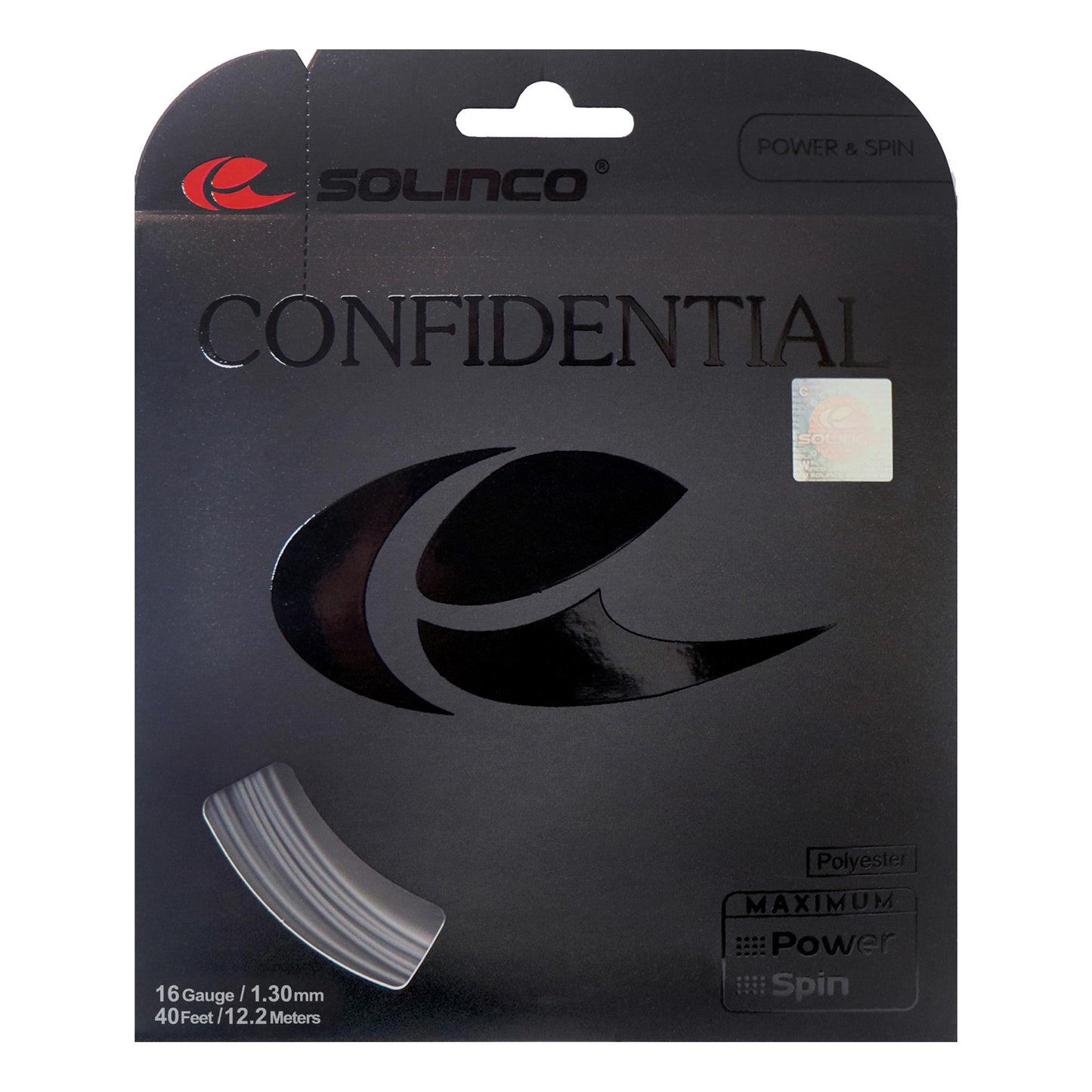 Solinco Confidential Výpletová Sada 12,2m-Tmavě Šedá