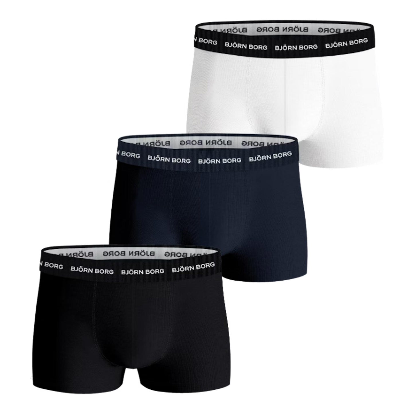 Björn Borg Cotton Stretch Trunk Trenýrky 3ks v baleni Muži - vícebarevné