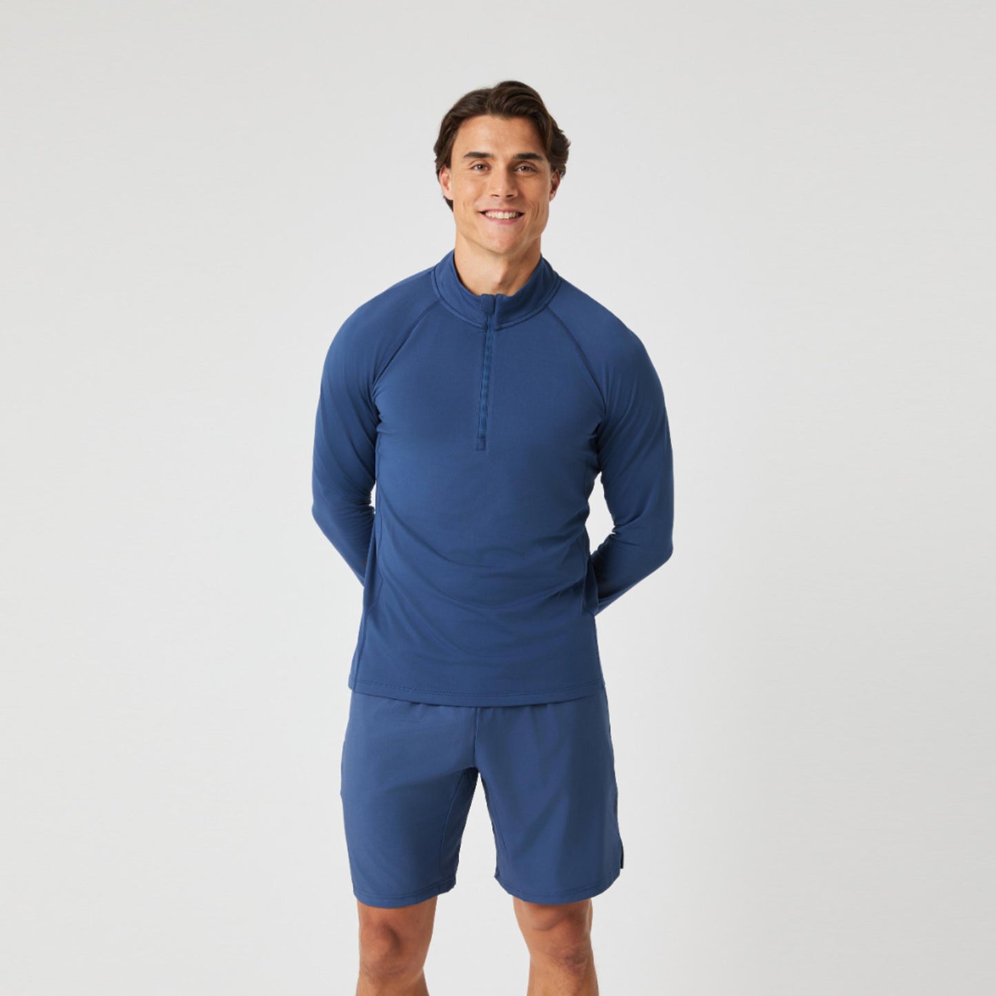 Björn Borg Midlayer Half Zip S dlouhým rukávem Muži - tmavě modrá
