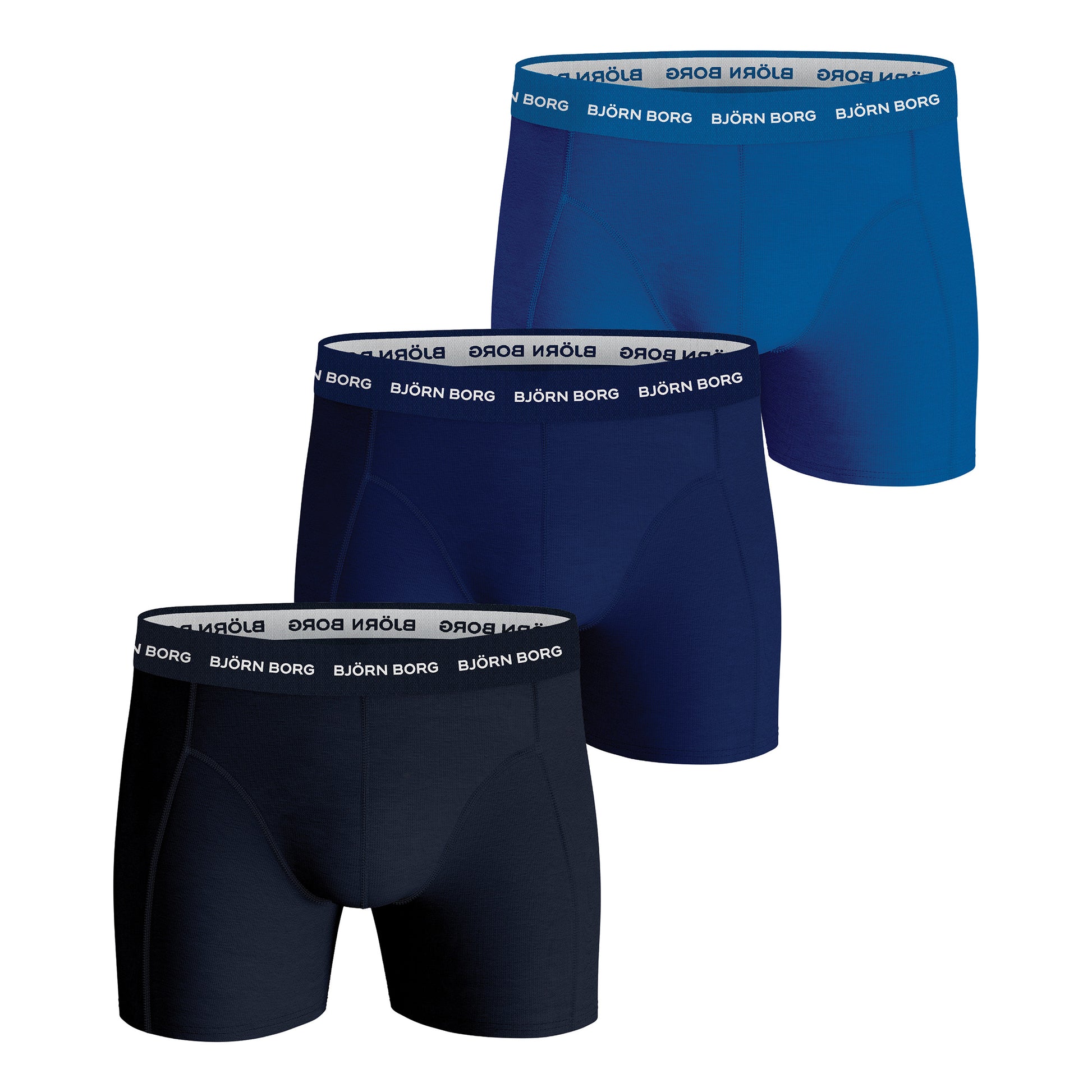 Björn Borg Cotton Stretch Trenýrky 3ks v baleni Muži - tmavě modrá