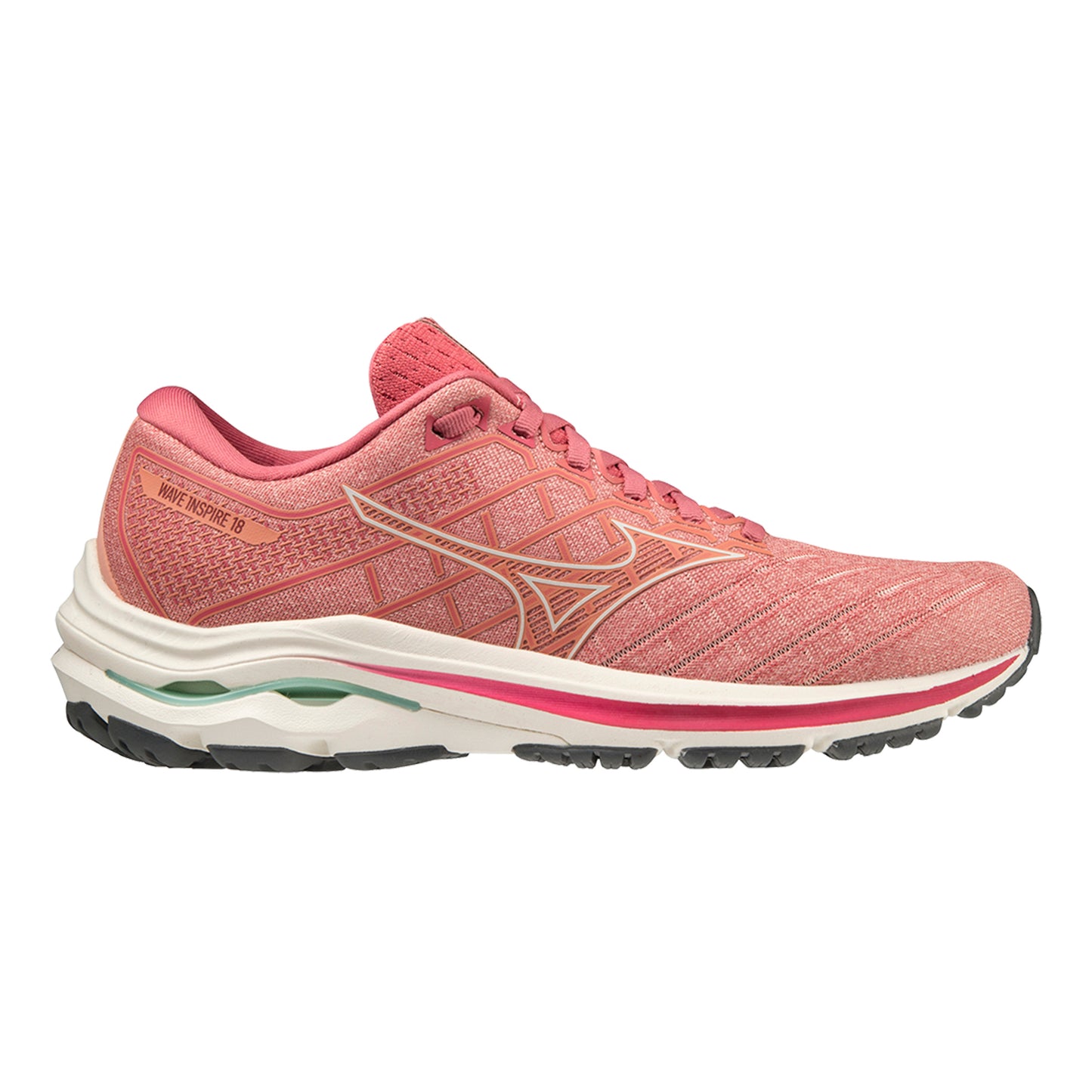 Mizuno Wave Inspire 18 Stabilní Obuv Dámy-Růžová