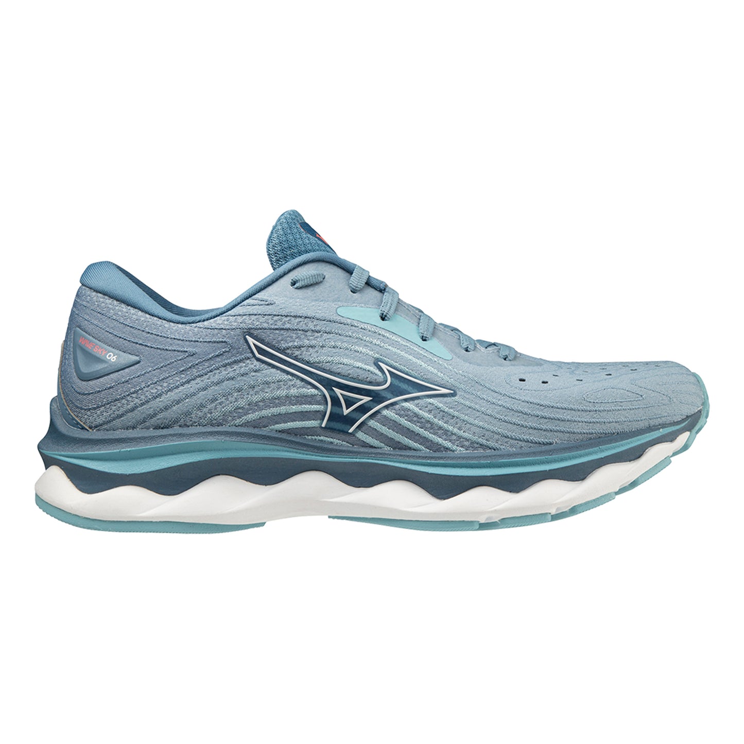 Mizuno Wave Sky 6 Neutrální obuv Dámy - modrá, bílá