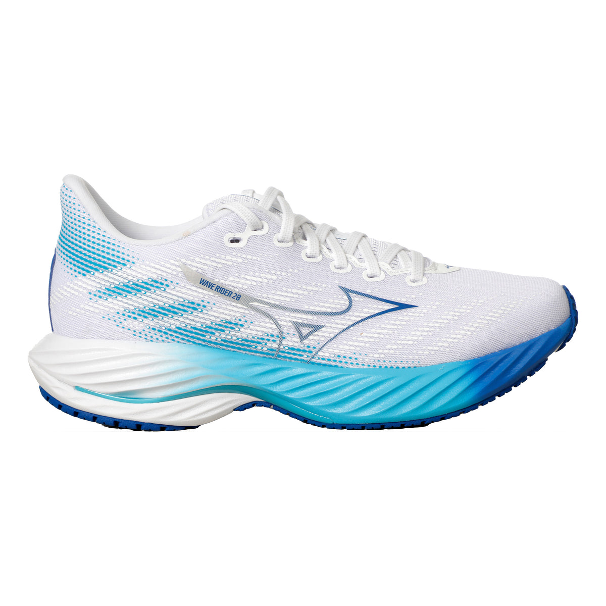 Mizuno Wave Rider 28 Neutrální obuv Dámy - bílá, tyrkysová