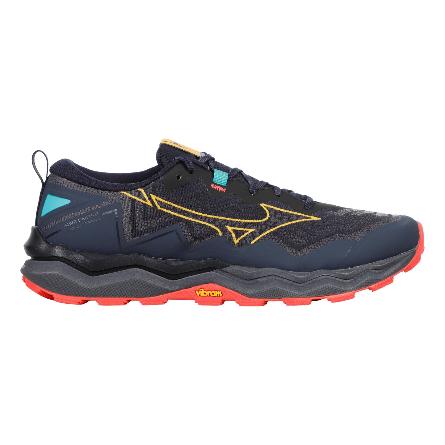 Mizuno Wave Daichi 9                       Obuv pro měkčí povrch,žádný asfalt Muži-tmavě modrá, žlutá