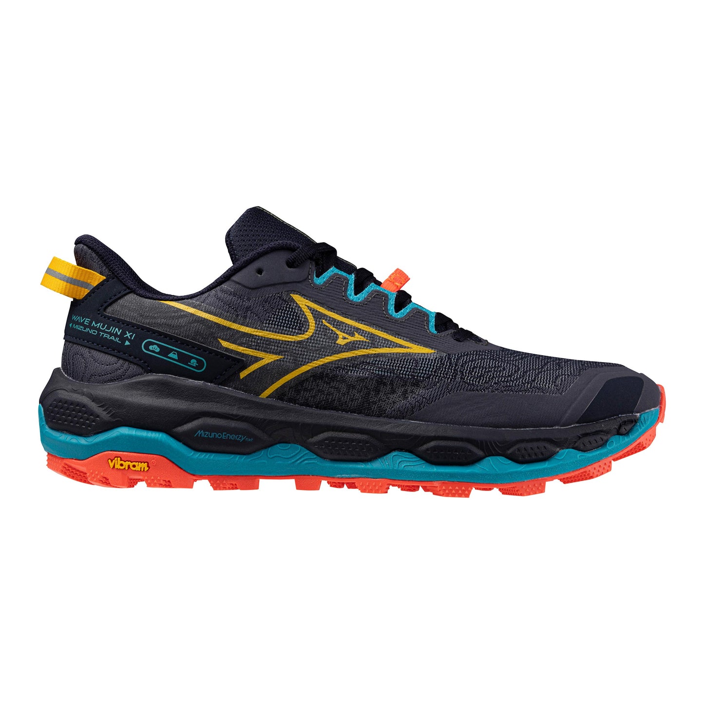 Mizuno Wave Mujin 11                       Obuv pro měkčí povrch,žádný asfalt Muži-tmavě modrá, oranžová