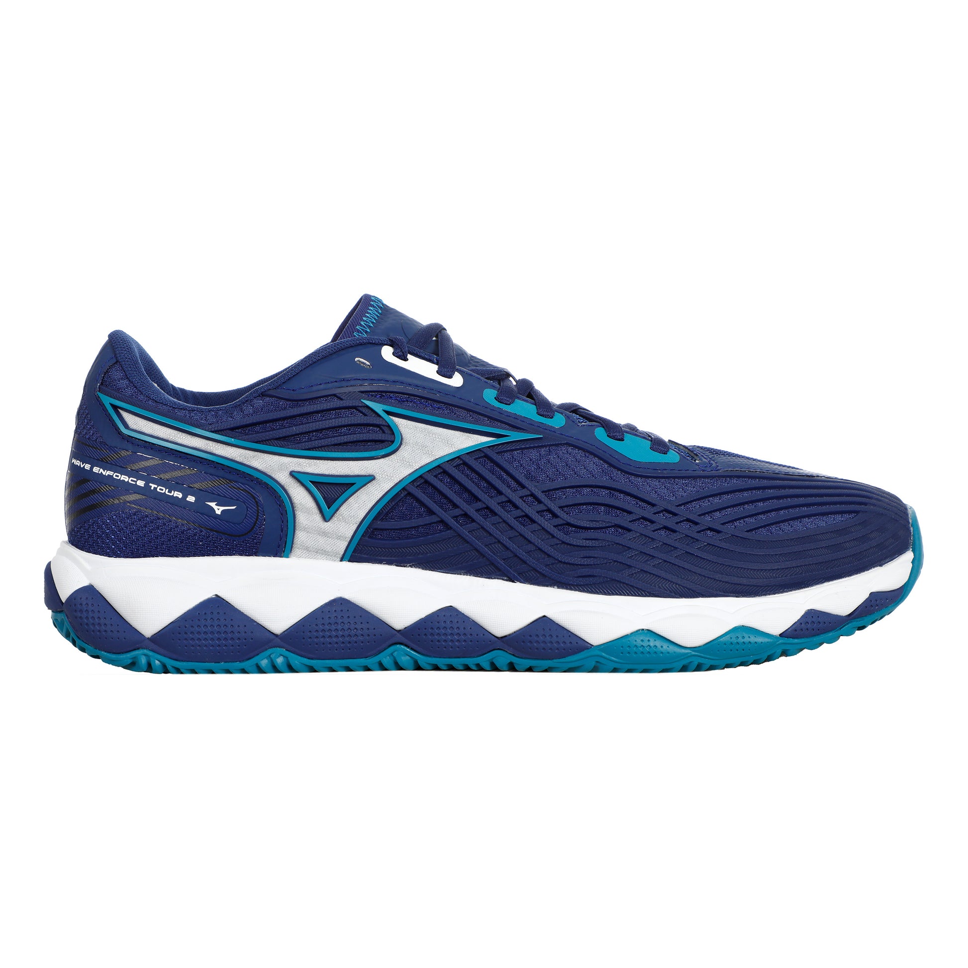 Mizuno Wave Enforce Tour 2 Obuv Na Antuku Muži-Modrá,Bílá