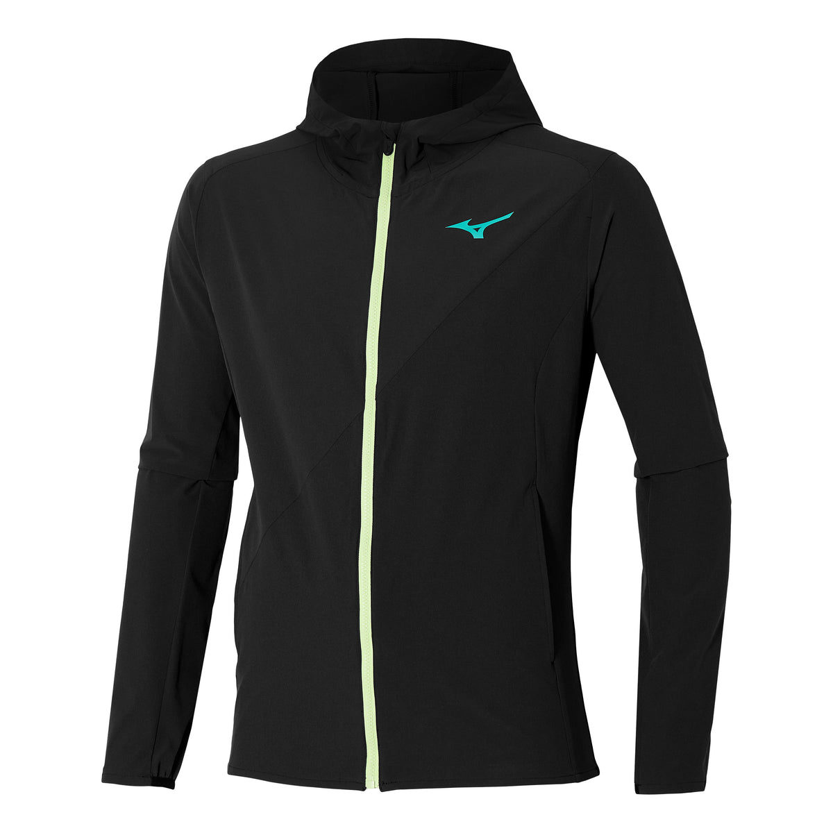 Mizuno Mugen Hooded Tréninková bunda Muži - černá,