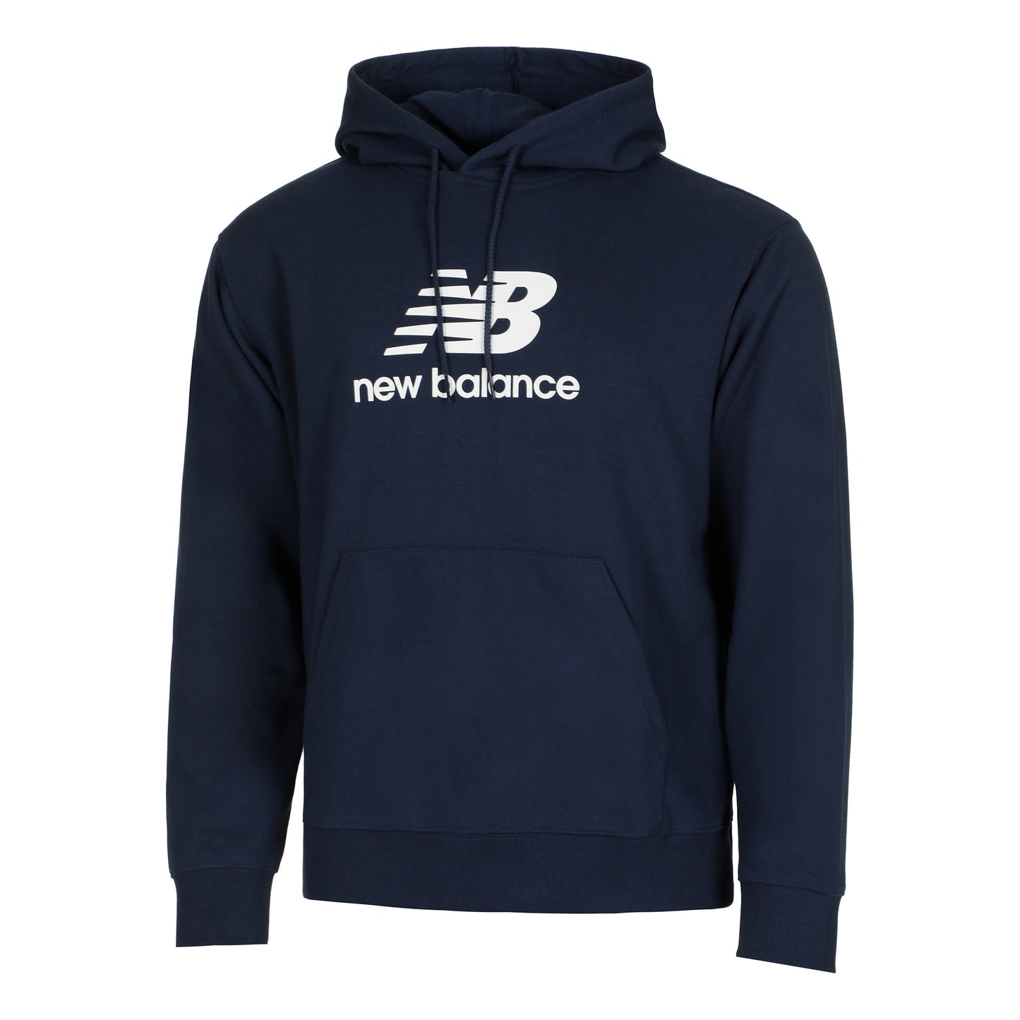 New Balance French Terry Logo Hoody Muži - tmavě modrá,