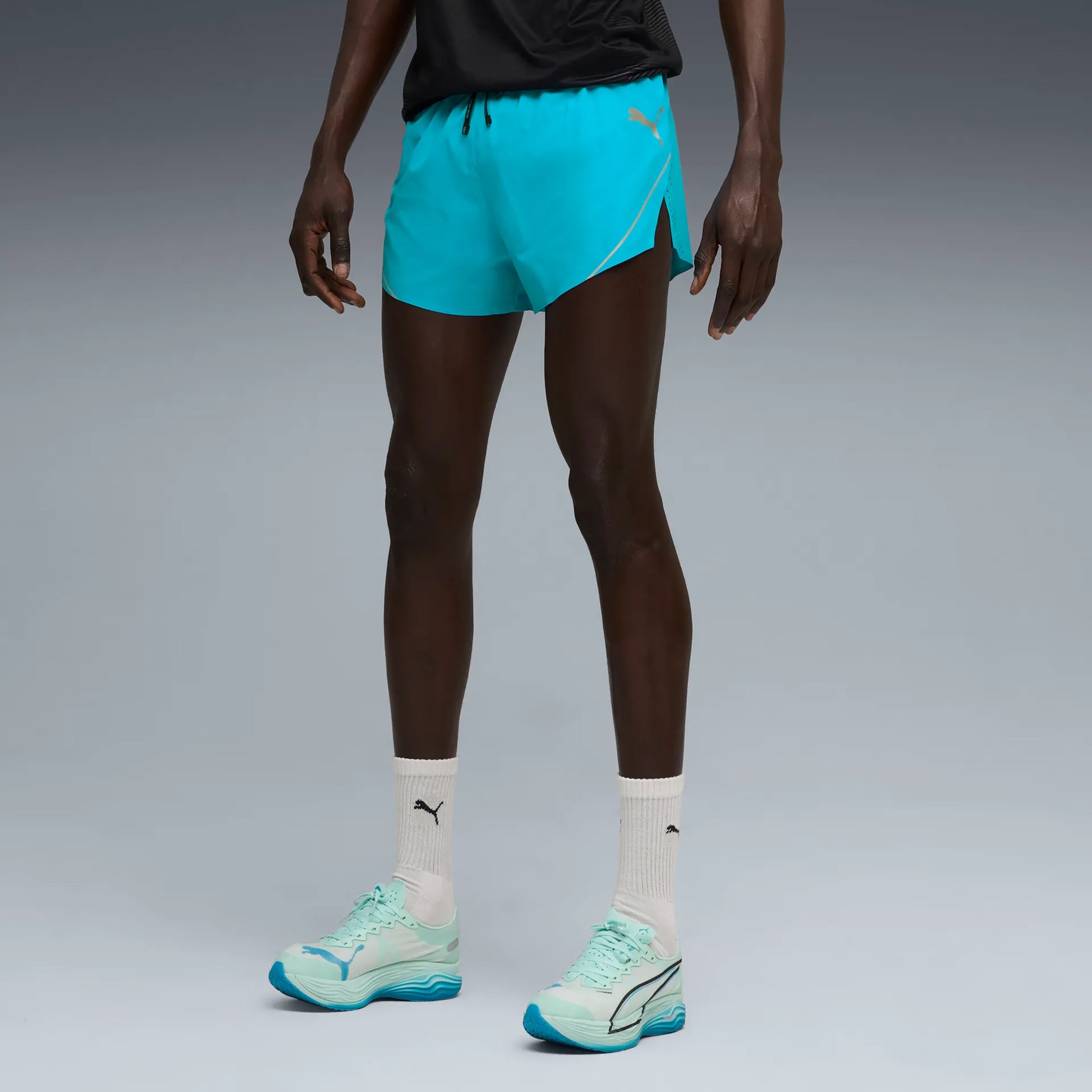 Puma Raceday Ultraweave 3in Split Bežecké Šortky Muži - Modrá