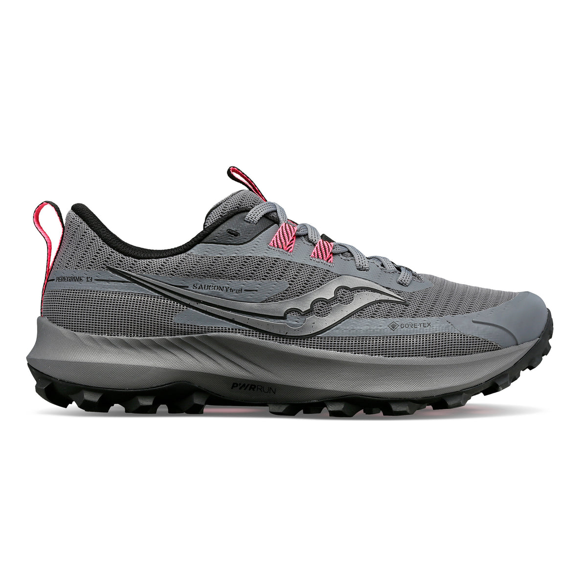 Saucony Peregrine 13 Gtx Obuv pro měkčí povrch,žádný asfalt Dámy - šedá, černá