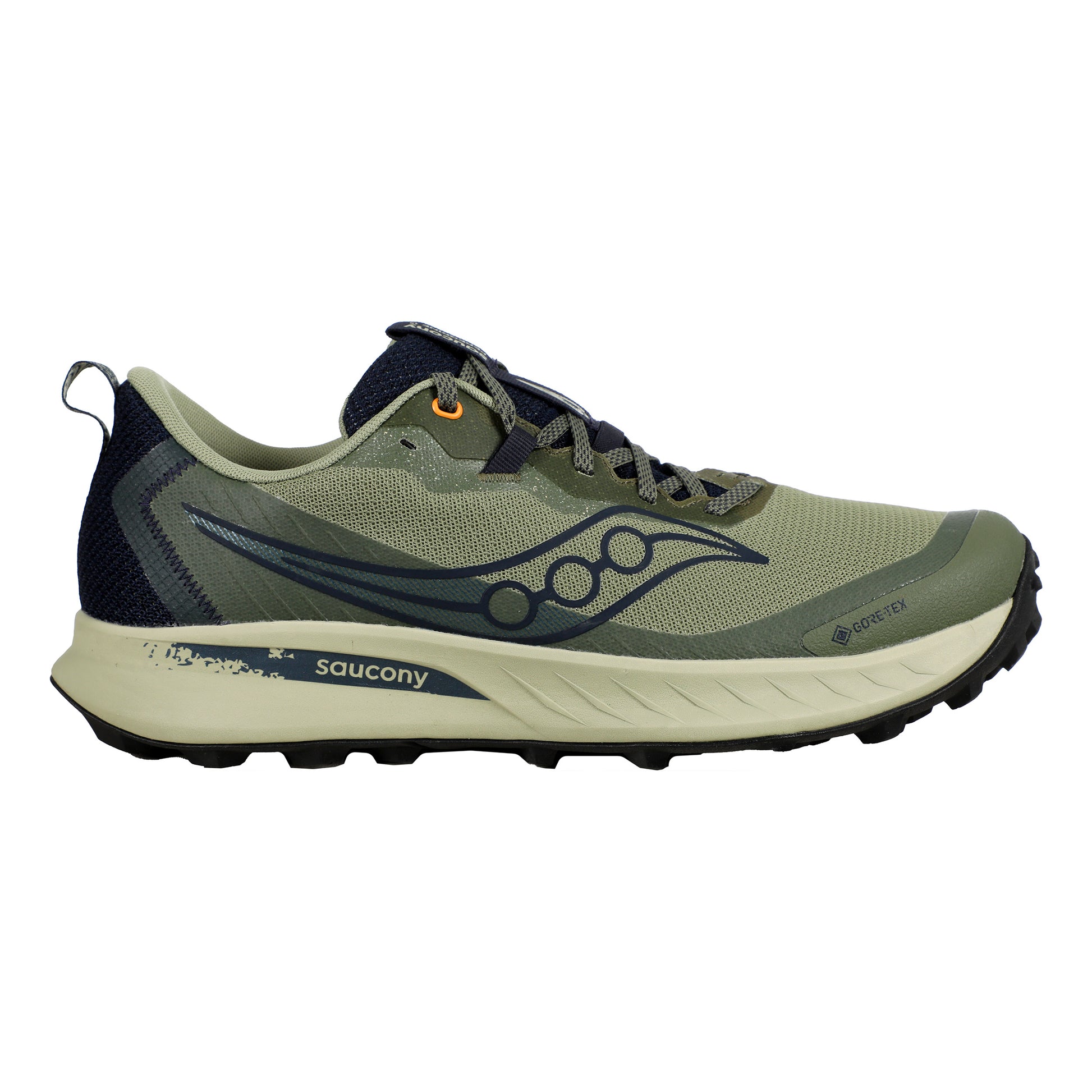 Saucony Peregrine 15 GTX Obuv Pro Měkčí Povrch,žádný Asfalt Muži-Zelená,Tmavě Modrá