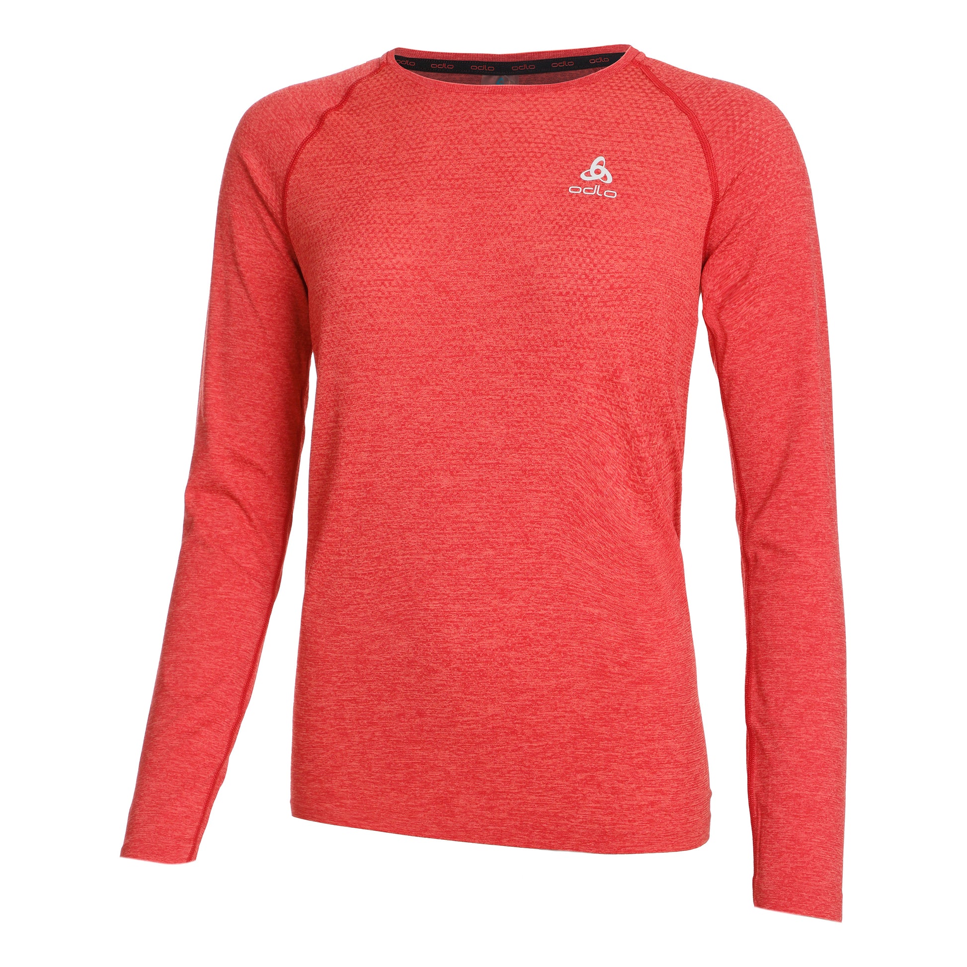 Odlo Essential Seamless Crew Neck S dlouhým rukávem Dámy - červená,