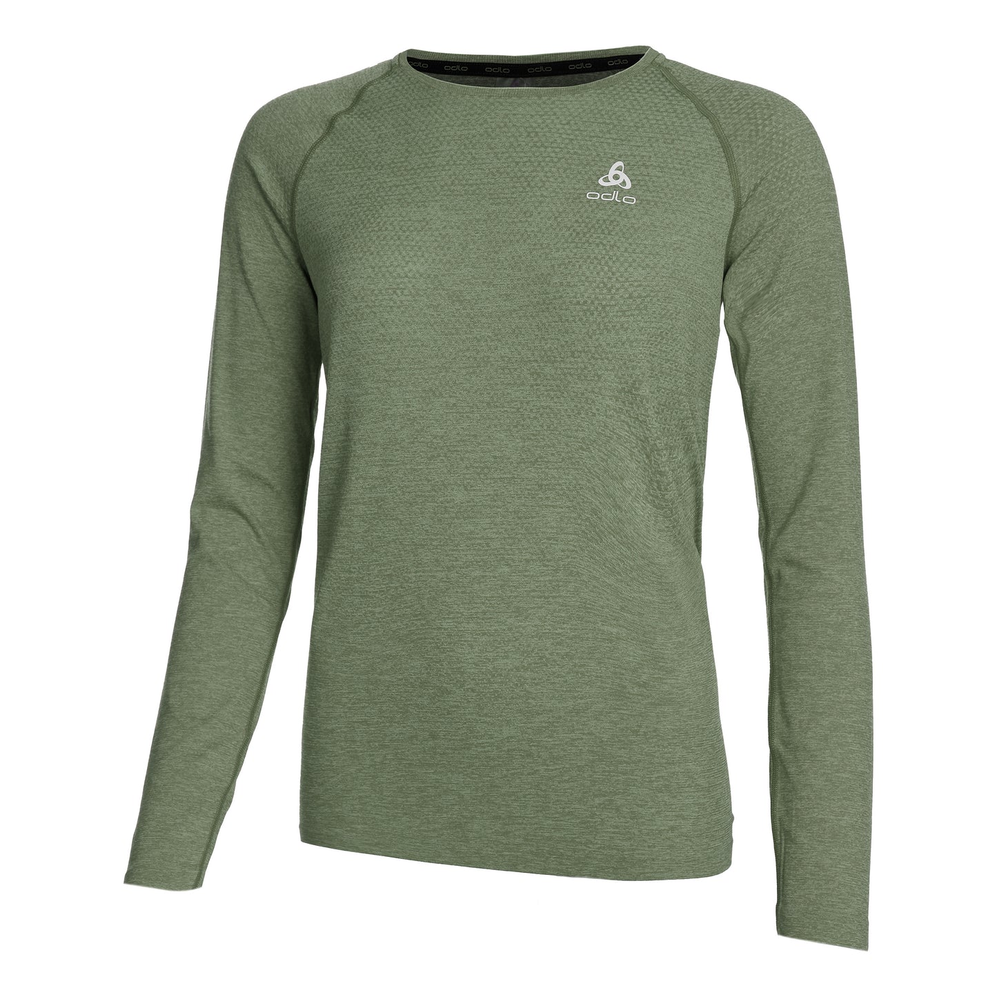 Odlo Essential Seamless Crew Neck S dlouhým rukávem Dámy - zelená,