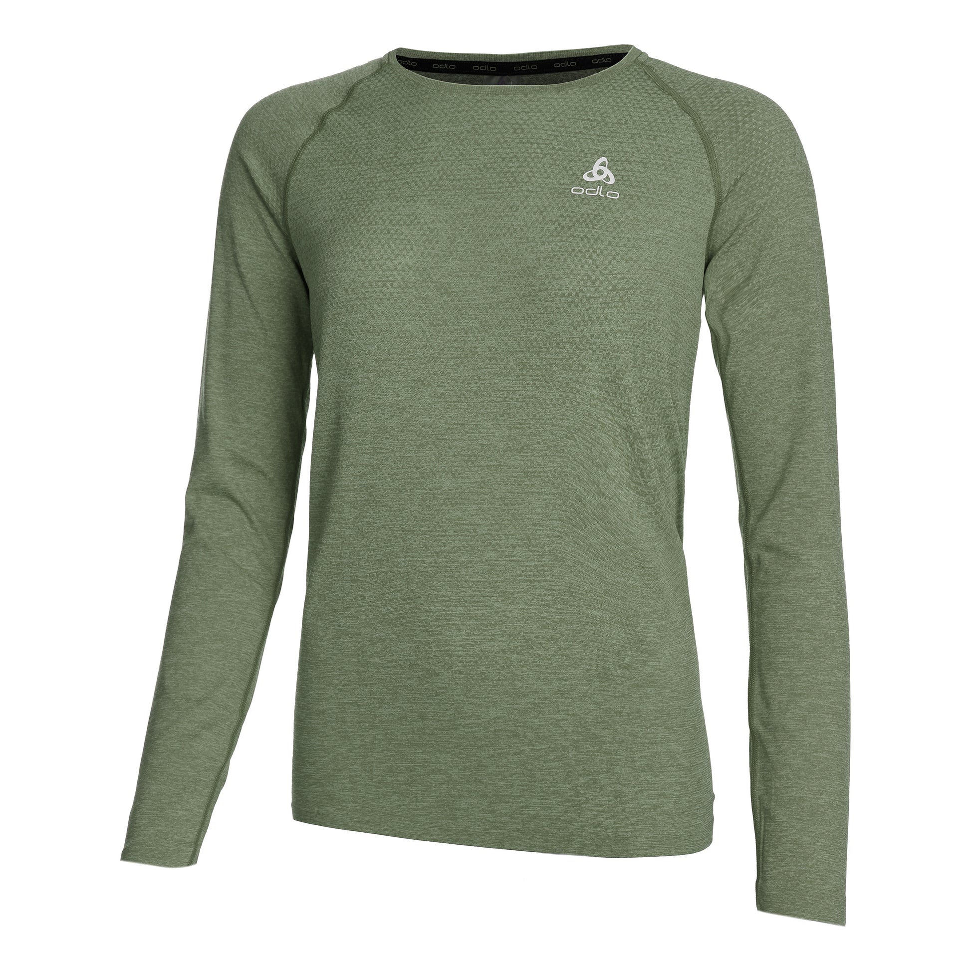 Odlo Essential Seamless Crew Neck S dlouhým rukávem Dámy - zelená,