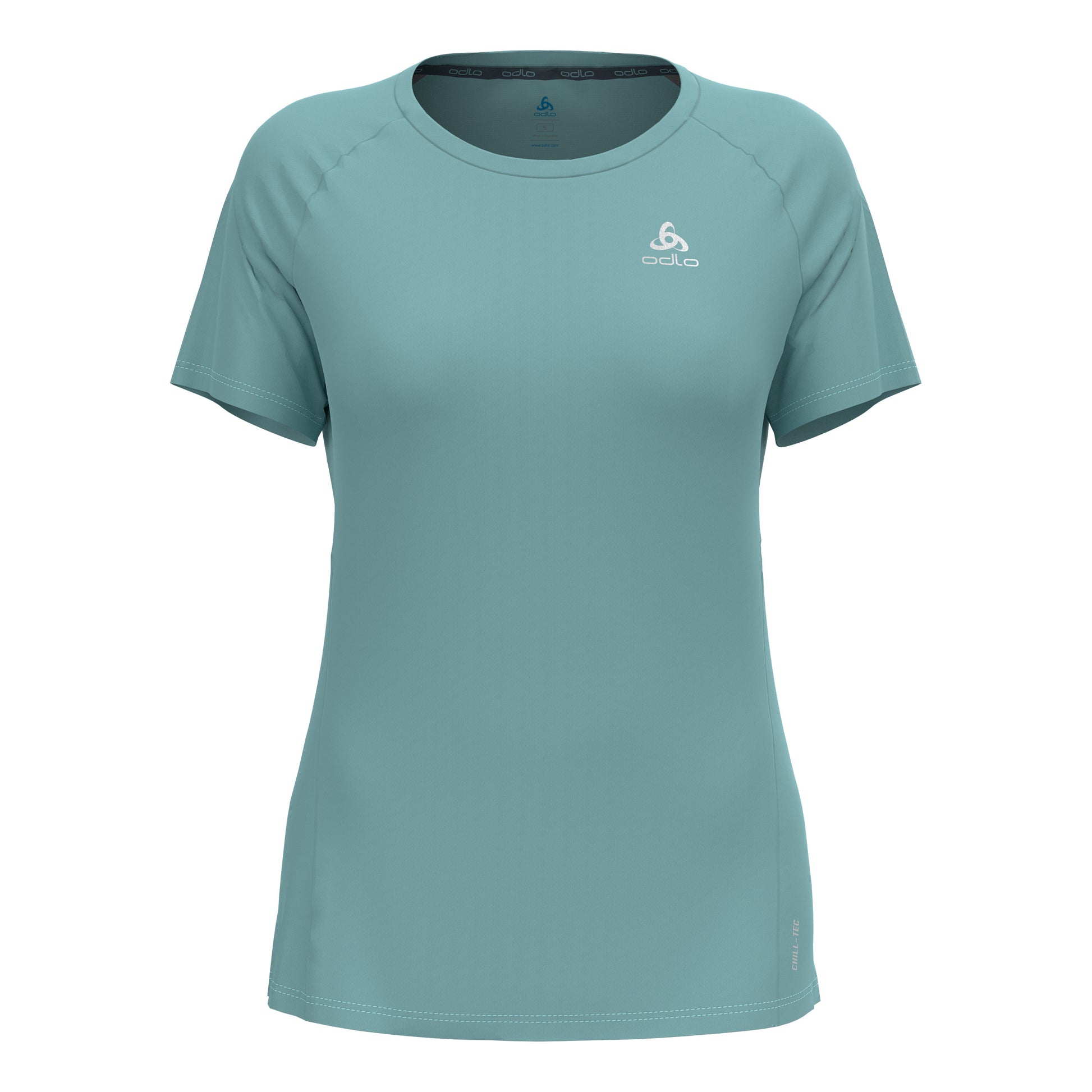 Odlo Essential Chill-Tec Crew Neck Bežecké tričko Dámy - tyrkysová,