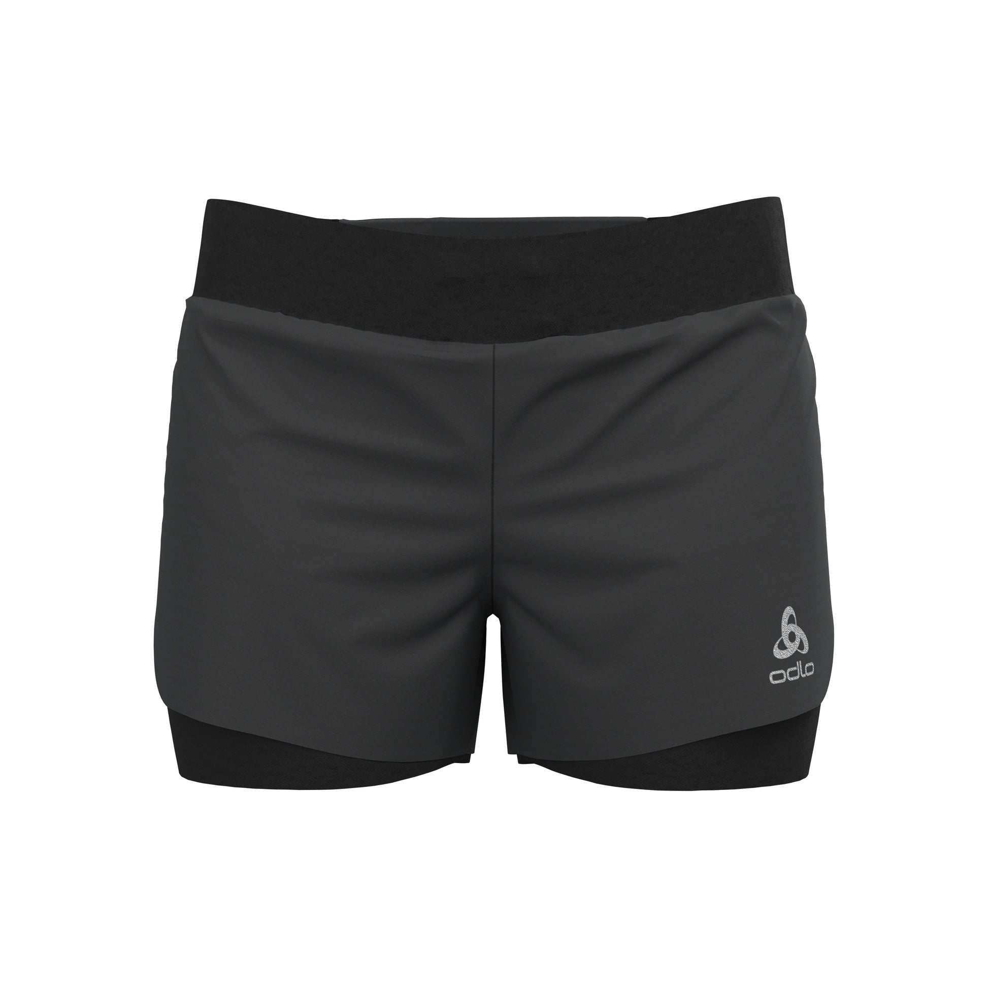 Odlo Zeroweight 3inch 2in1 Bežecké Šortky Dámy-Černá
