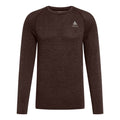 Essential Seamless Crew Neck S dlouhým rukávem Muži - hnědá,