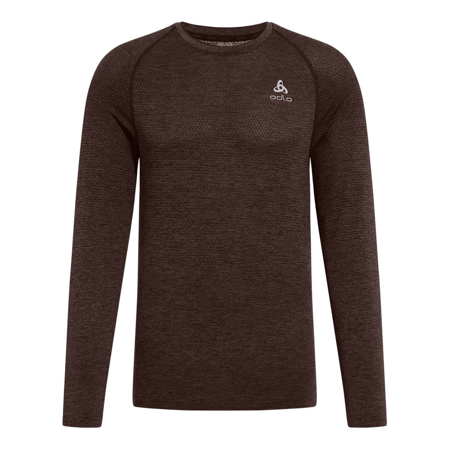 Odlo Essential Seamless Crew Neck S dlouhým rukávem Muži - hnědá,