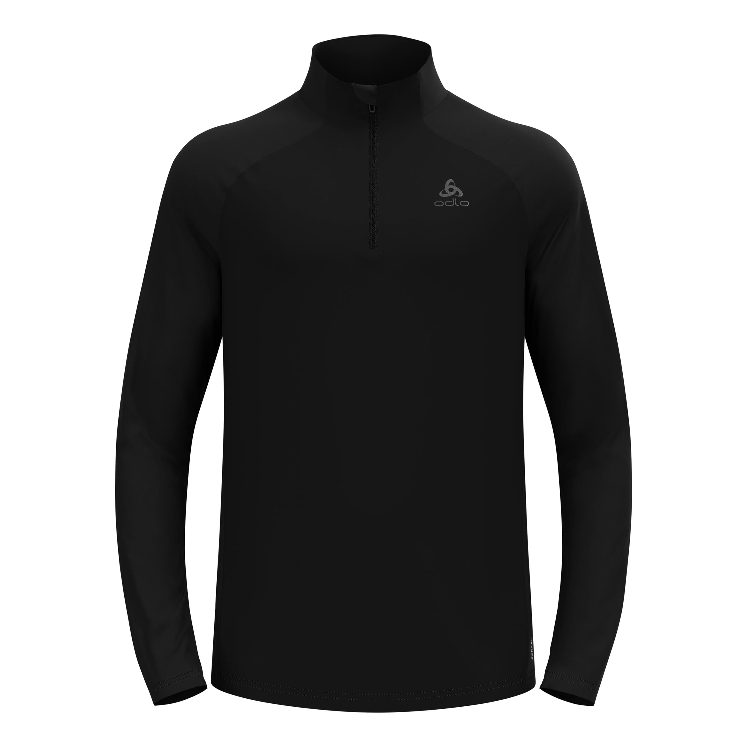 Odlo Essential Ceramiwarm Mid Layer 1/2 Zip Bežecké tričko Muži - černá
