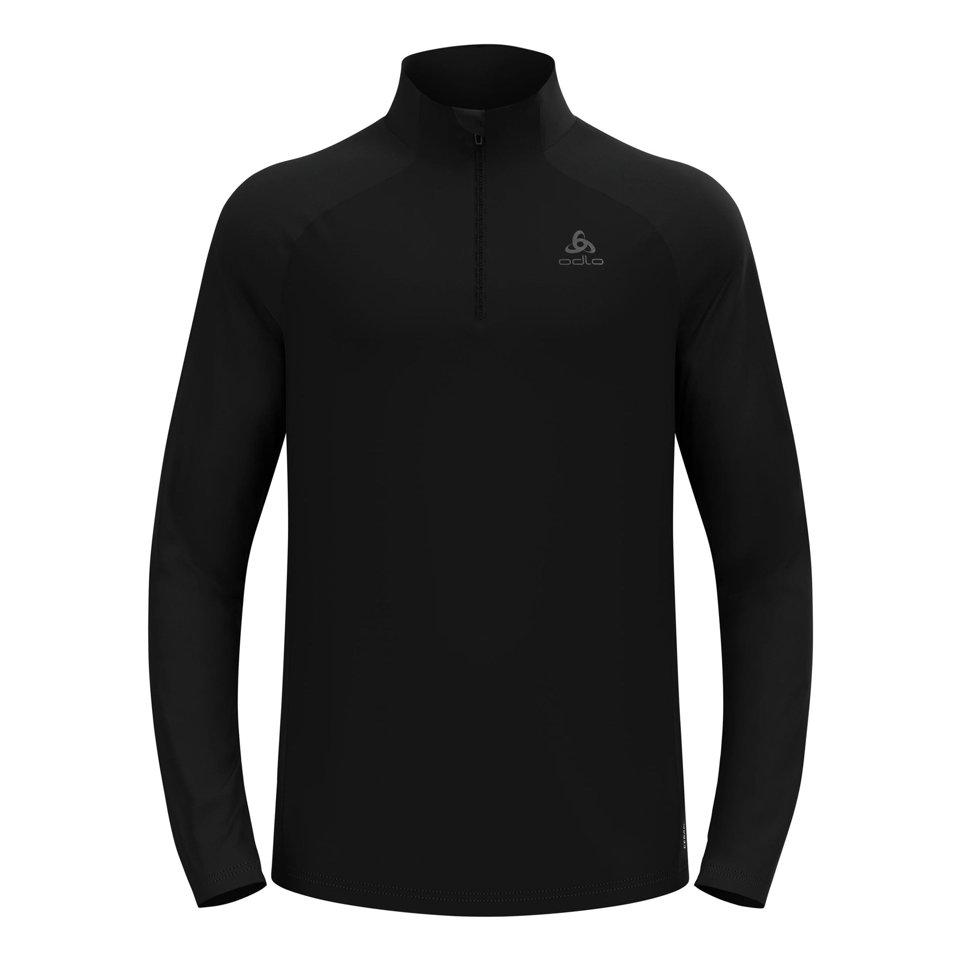 Odlo Essential Ceramiwarm Mid Layer 1/2 Zip Bežecké tričko Muži - černá