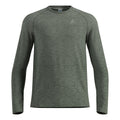 Essential Seamless Crew Neck S dlouhým rukávem Muži-olivová