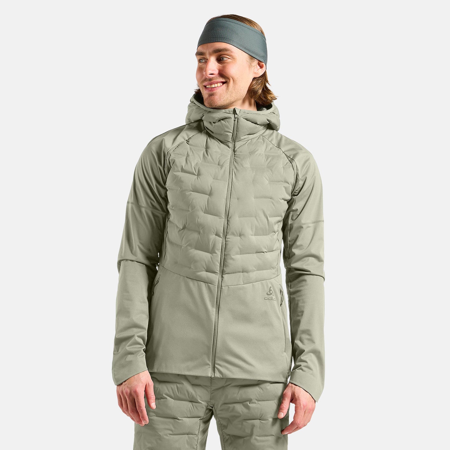 Odlo Zeroweight Insulator Běžecká Bunda Muži-Olivová