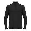 Essential 1/2 Zip Bežecké tričko Muži-černá
