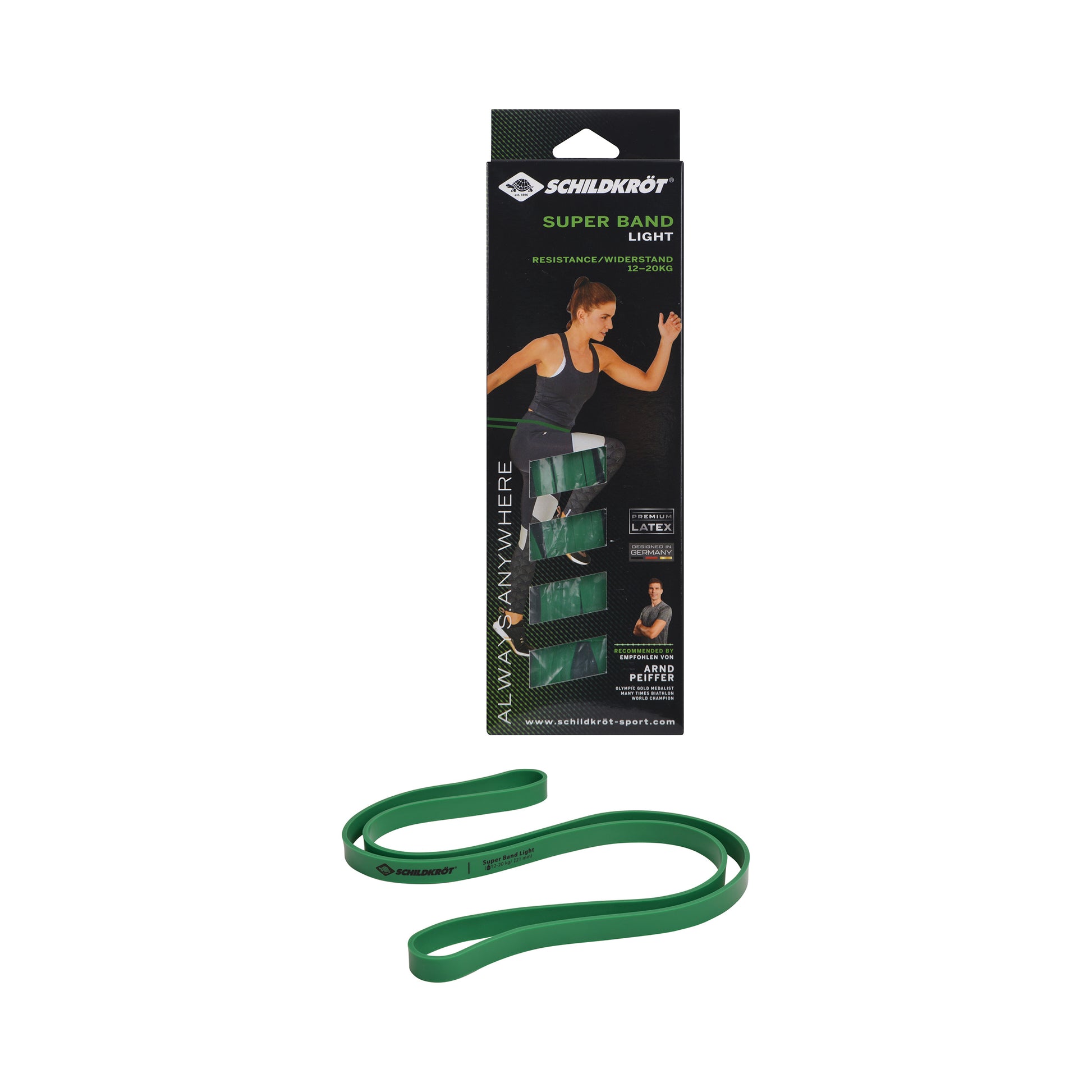 Schildkröt Fitness Super Band Light Odporové Pásy-Zelená