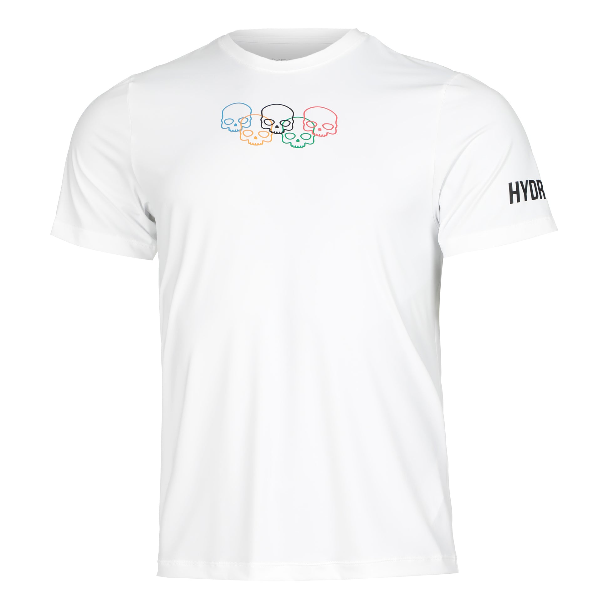 Hydrogen Olympic Skull Tech Tričko Muži - bílá, vícebarevné