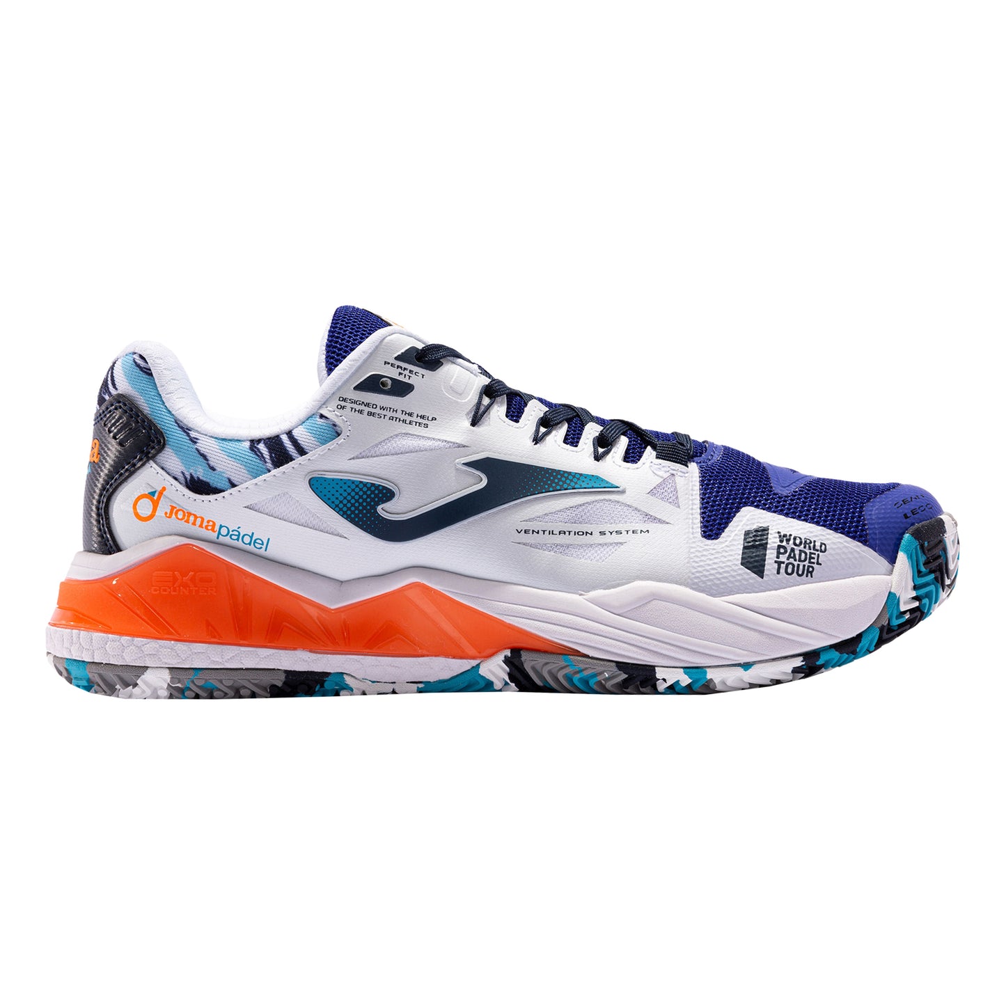 Joma Spin Obuv na padel Muži - modrá, bílá