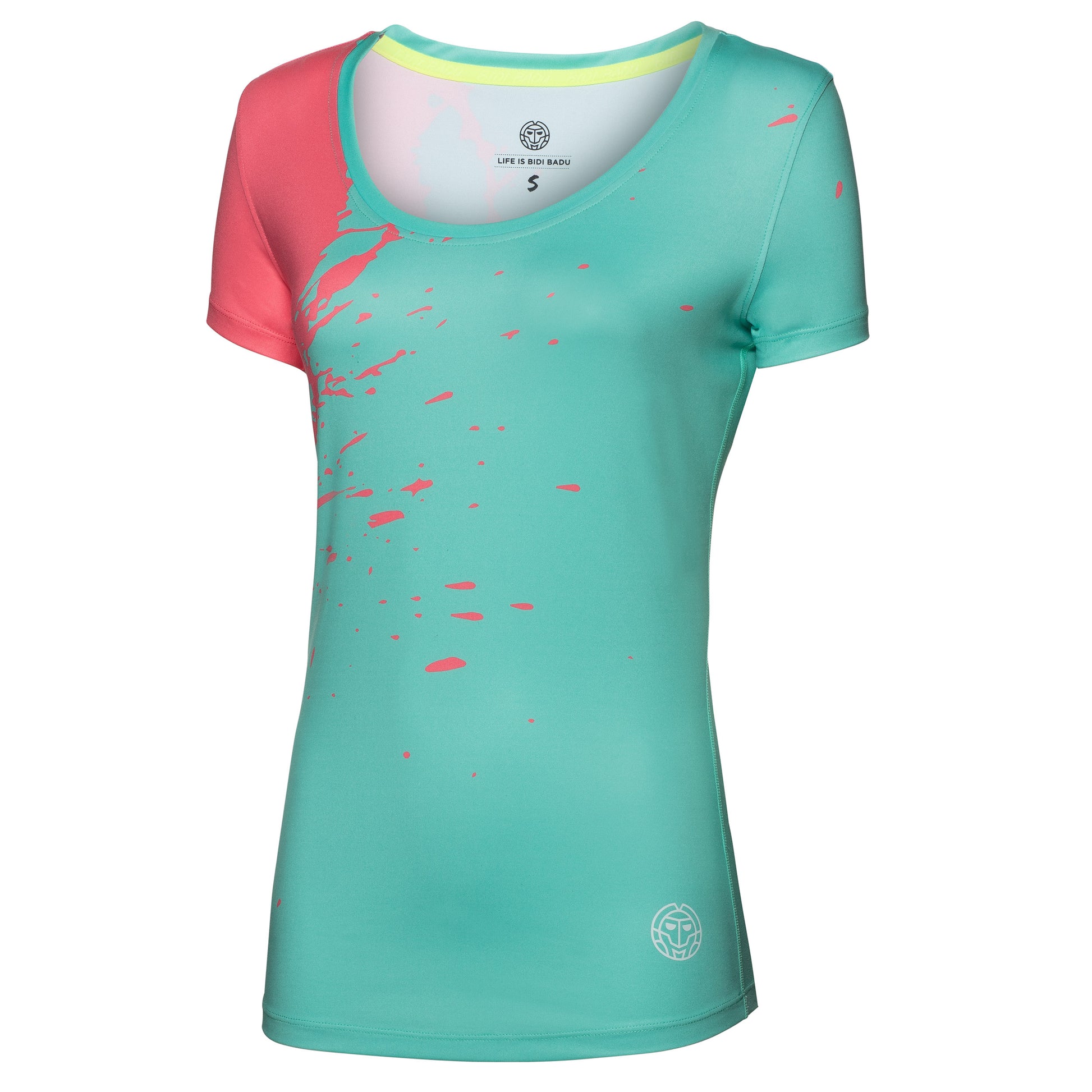 BIDI BADU Amari Tech Round-Neck Tričko Dámy-Mint,Korálová