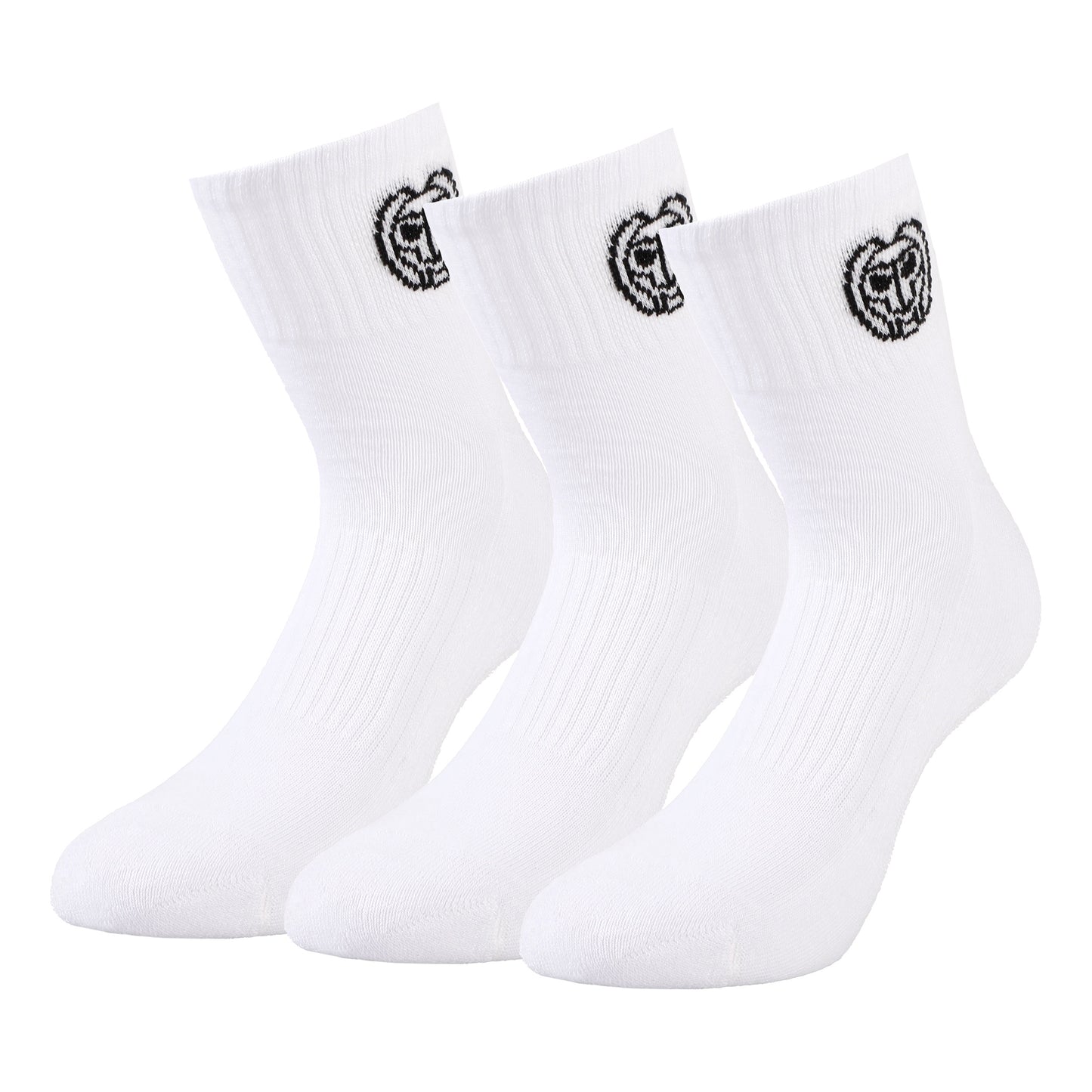 BIDI BADU Gila Ankle Tech Sportovní ponožky 3ks v baleni Unisex - bílá, černá