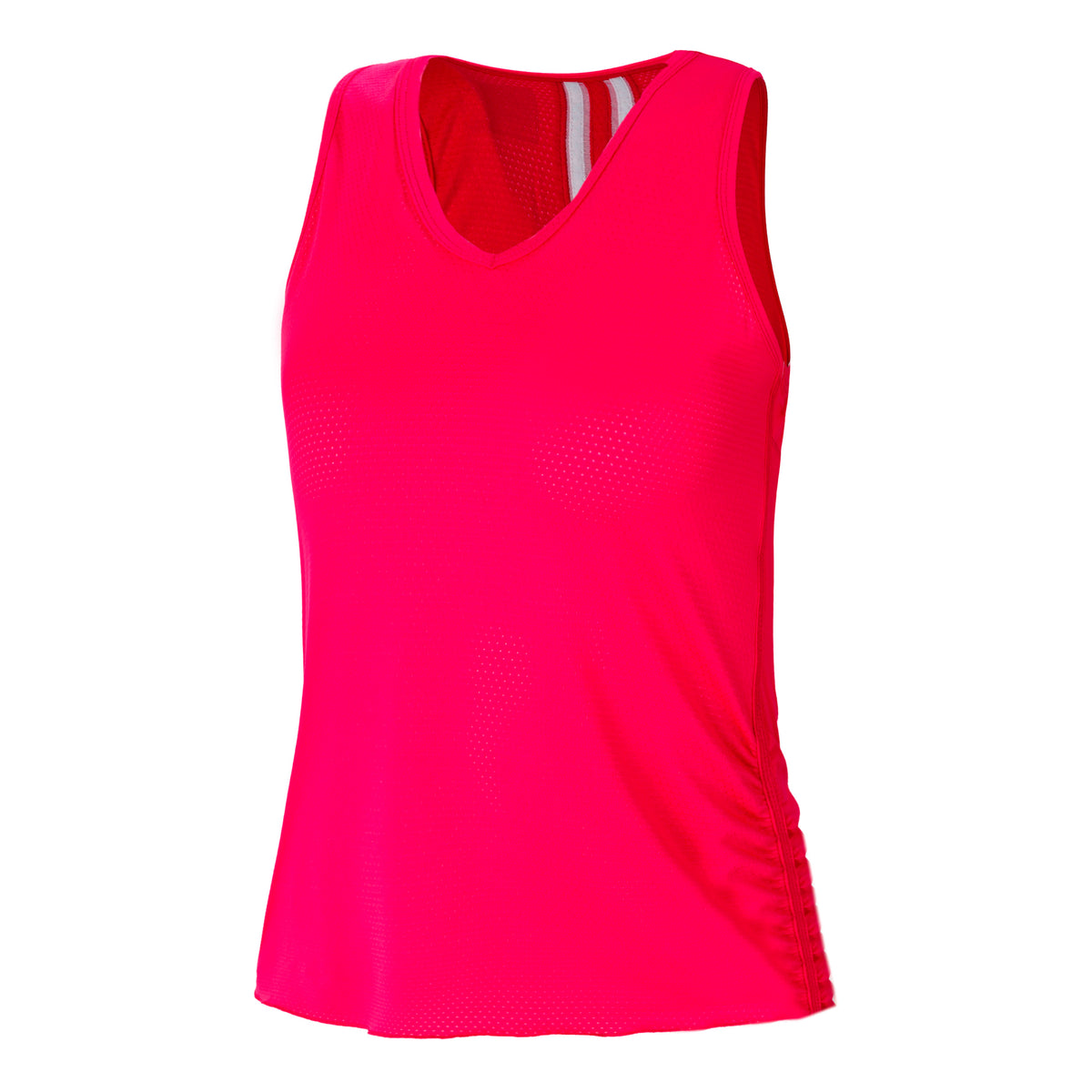 Lucky in Love Pindot V-Neck Sportovní tílko Dámy - růžová, bílá
