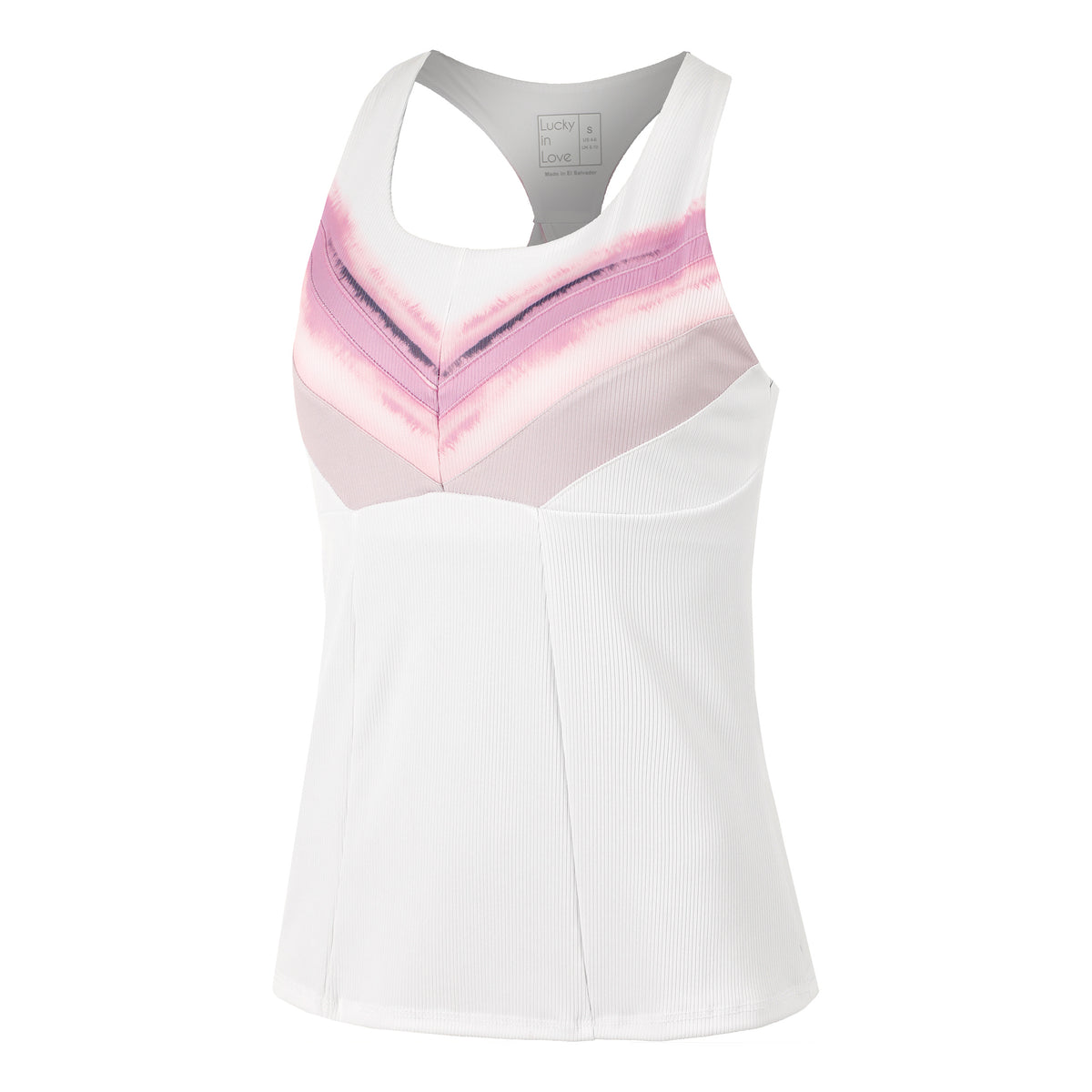 Lucky in Love Mystic Petal Racerback Sportovní tílko Dámy - bílá, růžová
