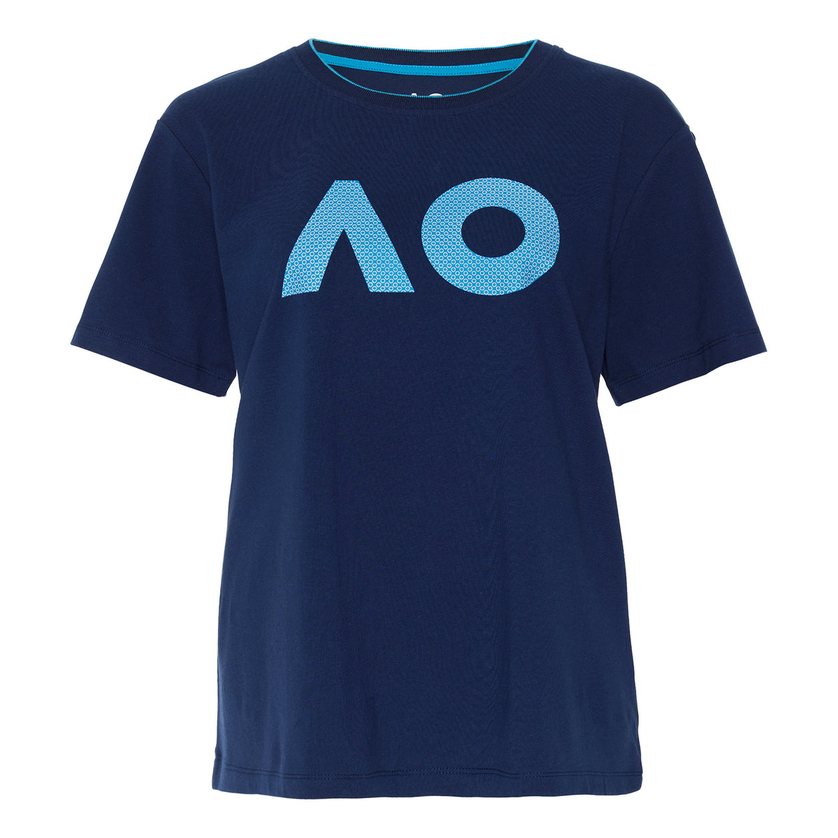 Australian Open AO Stack Print Core Logo Tričko Dámy - tmavě modrá,